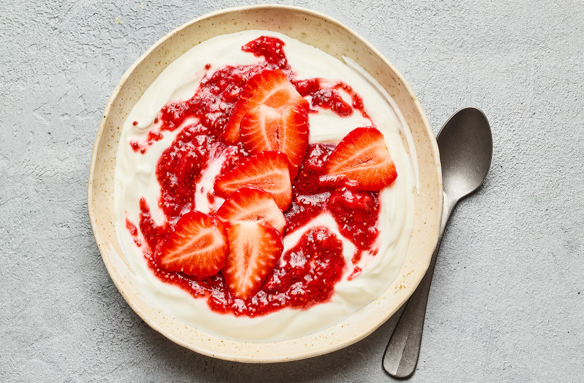 Greek Yogurt with Mixed Berry Jam