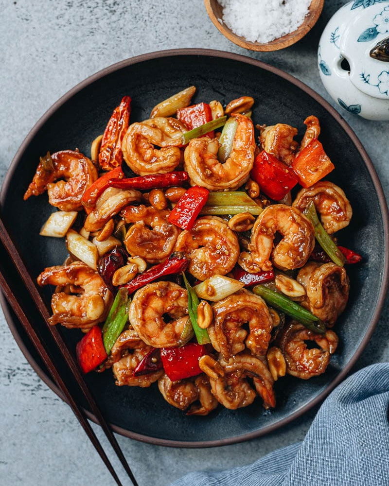 Kung Pao Shrimp with Toasted Peanuts