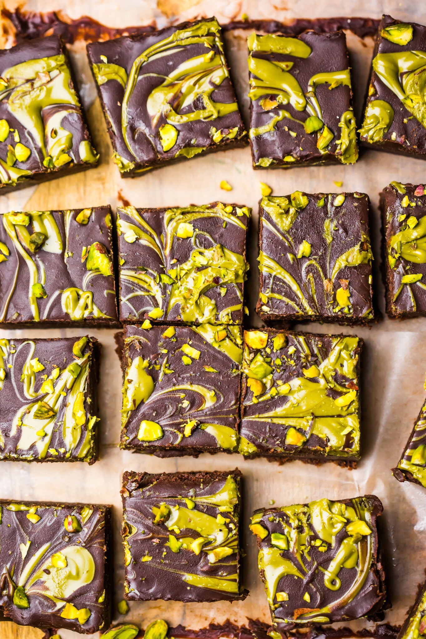 Pistachio Butter Mochi Brownie