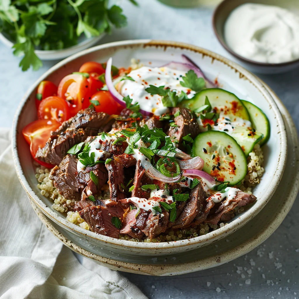 Grilled Beef Shawarma Plate
