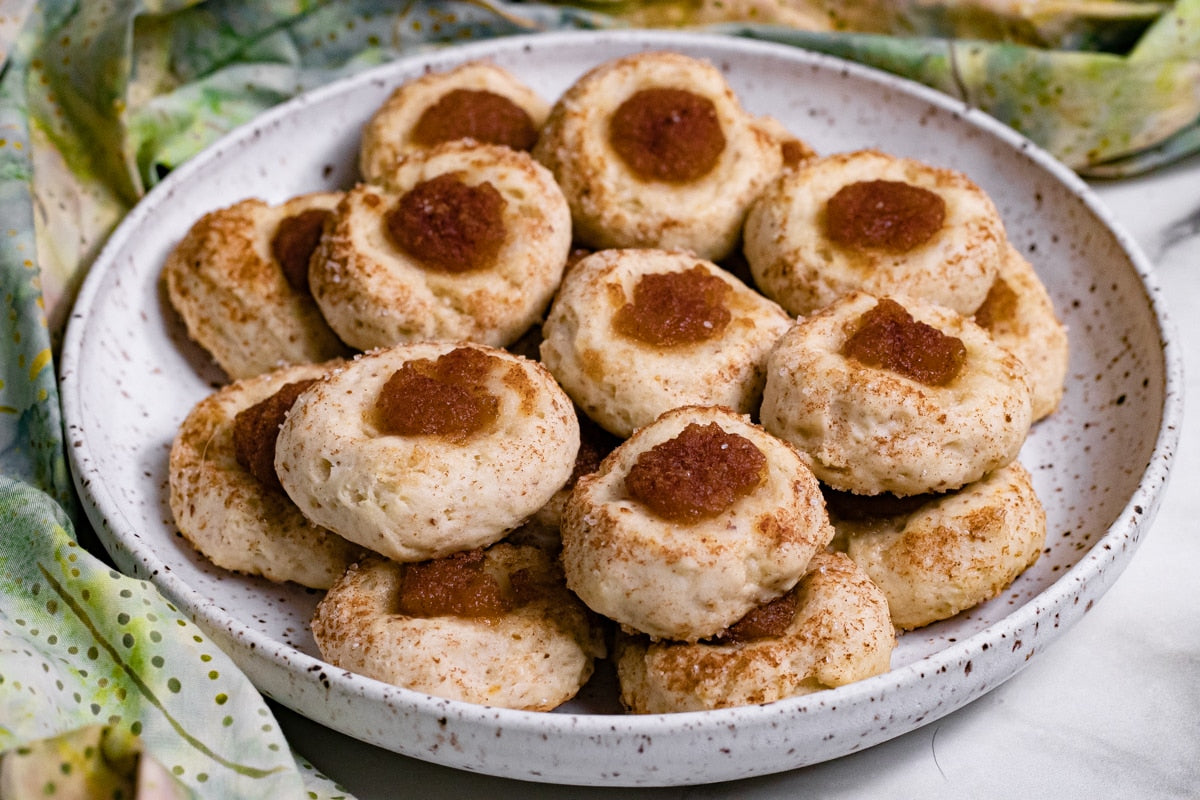 Apple Butter Thumbprint Cookies