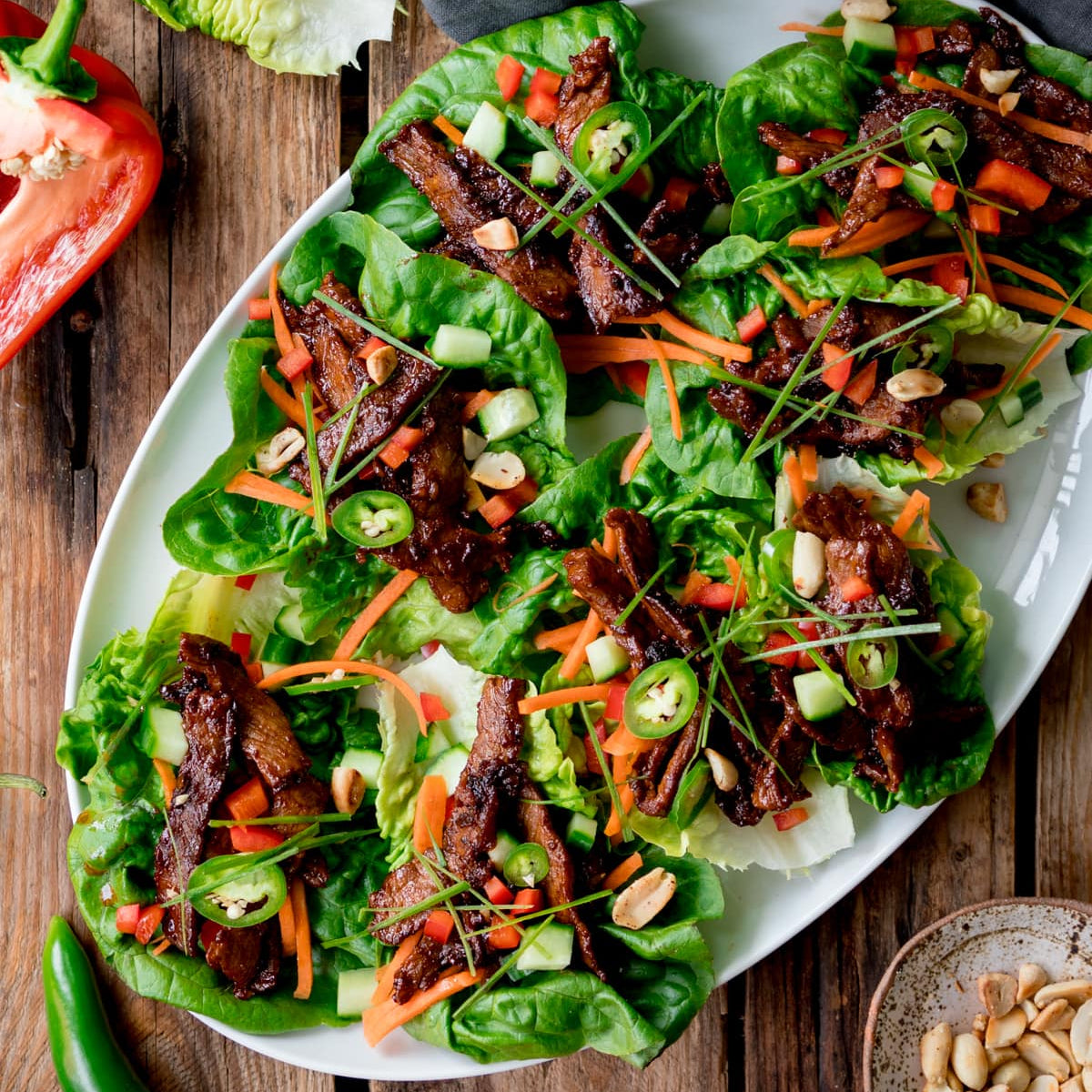 Korean BBQ Beef Lettuce Wraps