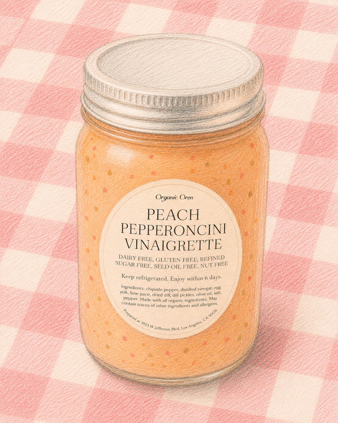 Peach Pepperoncini Vinaigrette