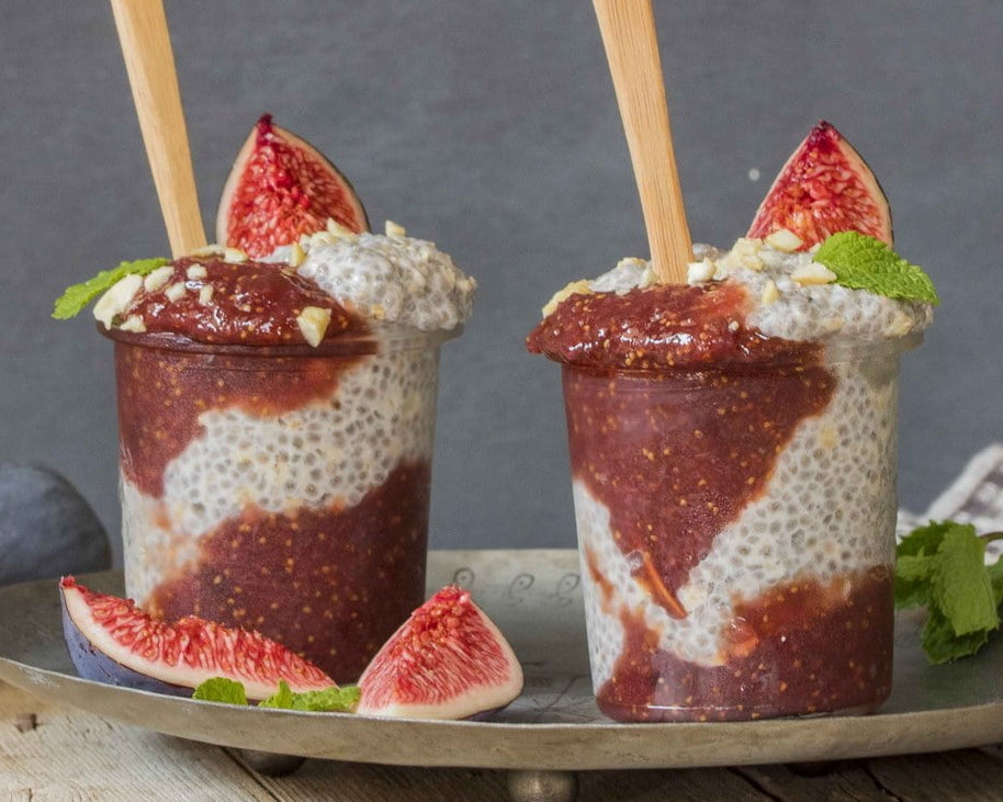 Vanilla Chia with Fresh Fig Jam
