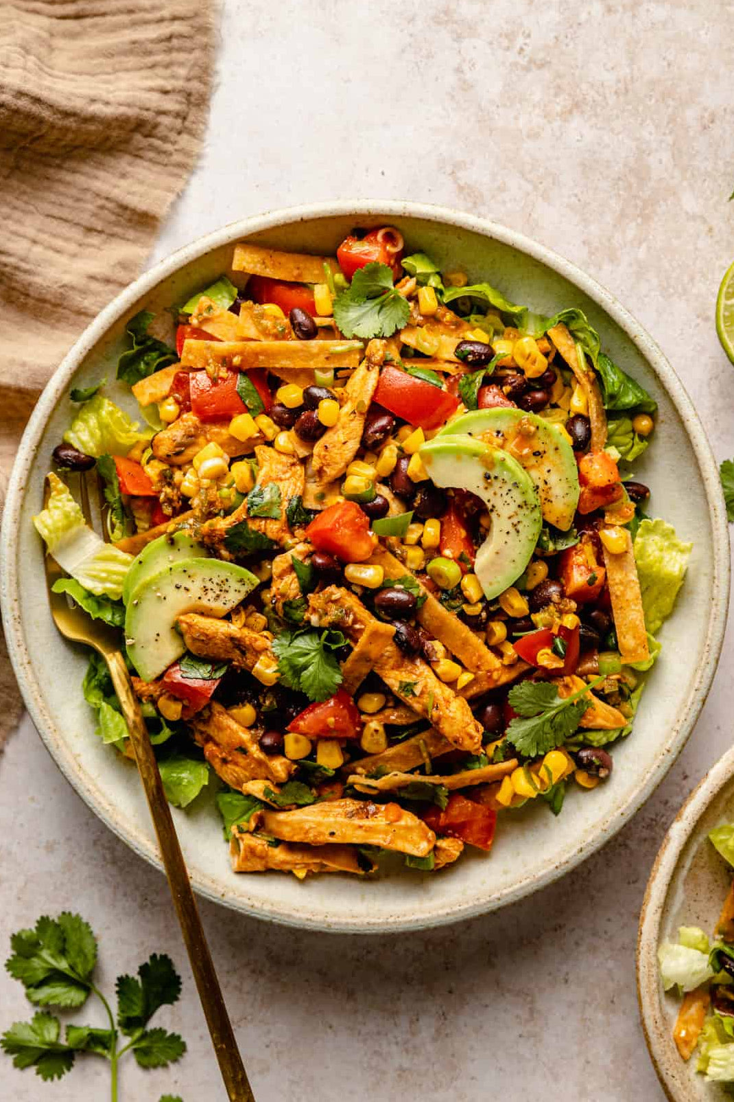Southwest Chicken Tostada Salad