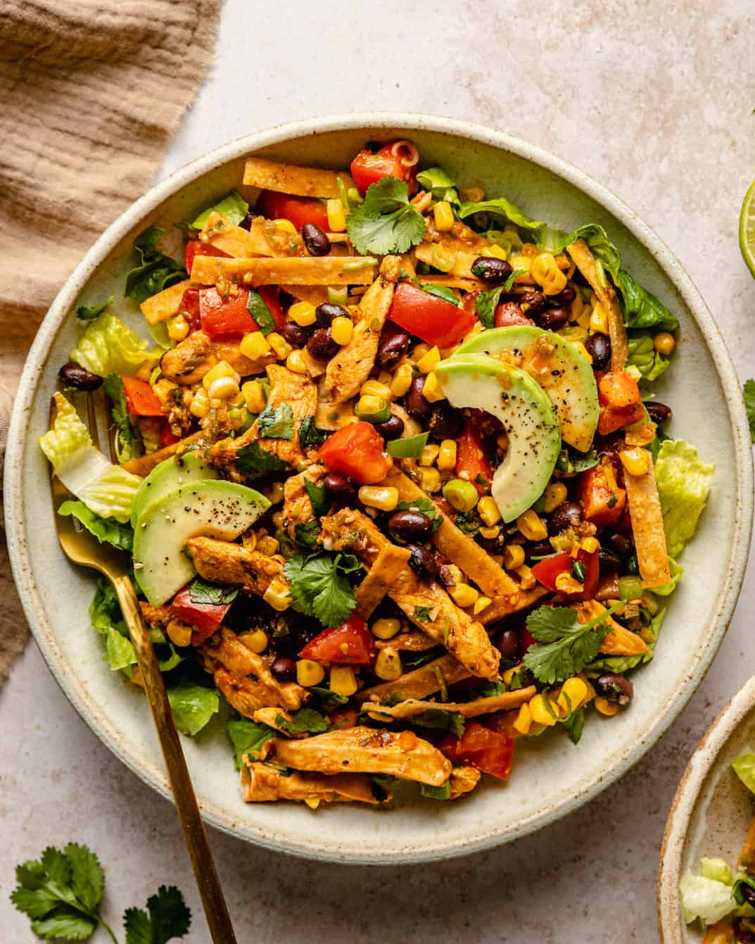 Southwest Chicken Tostada Salad