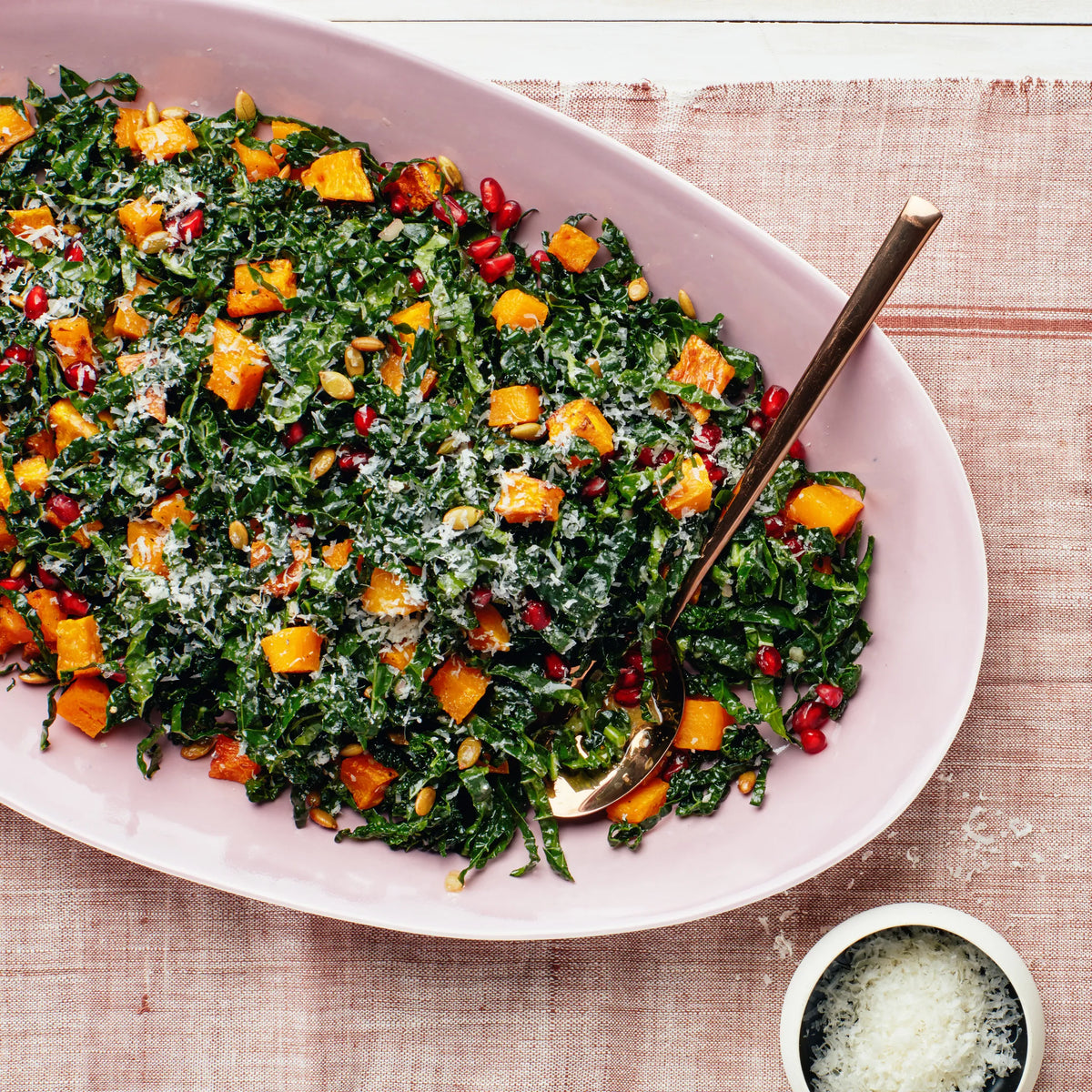 Fall Kale Caesar Salad