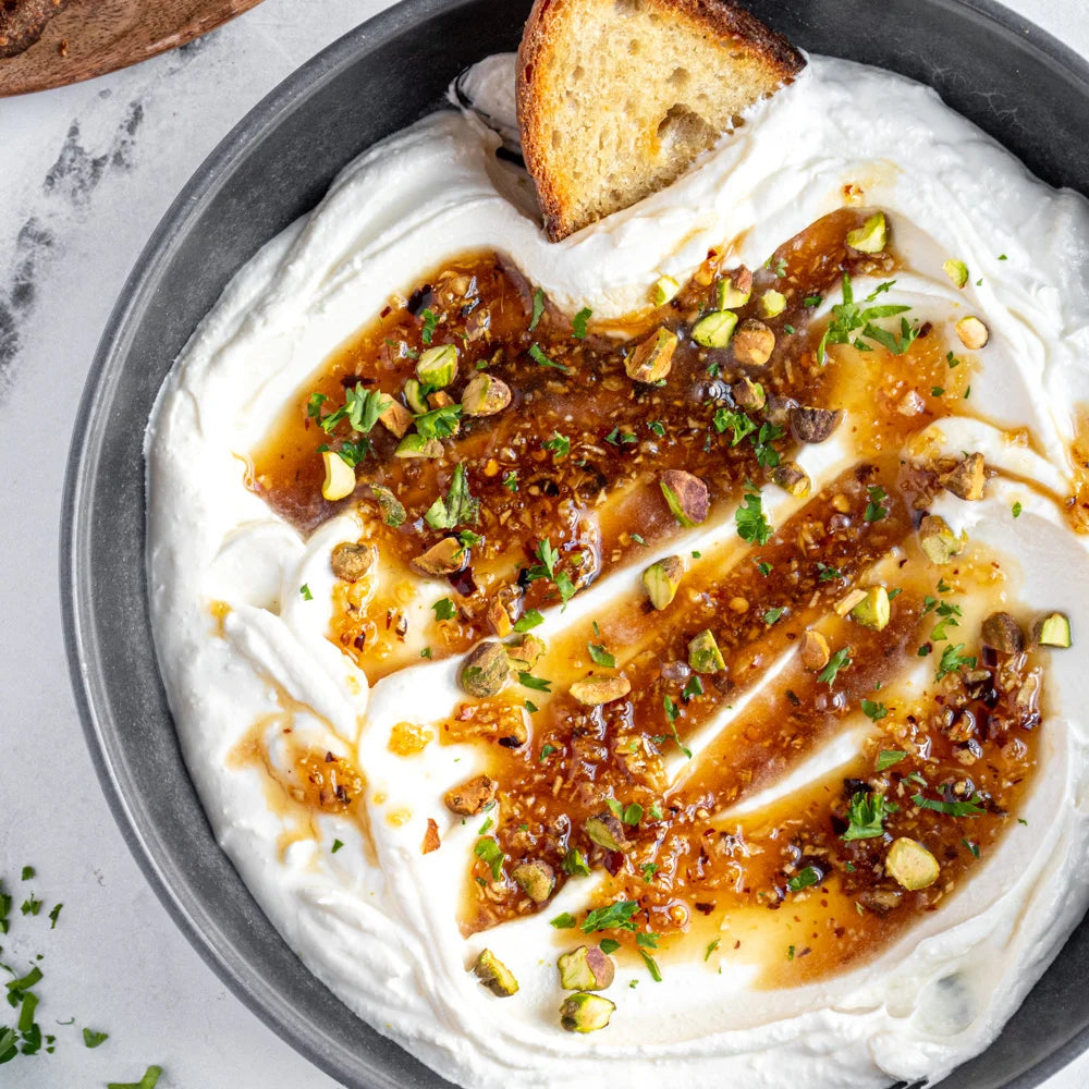Whipped Feta Dip with Fresh Fig Jam