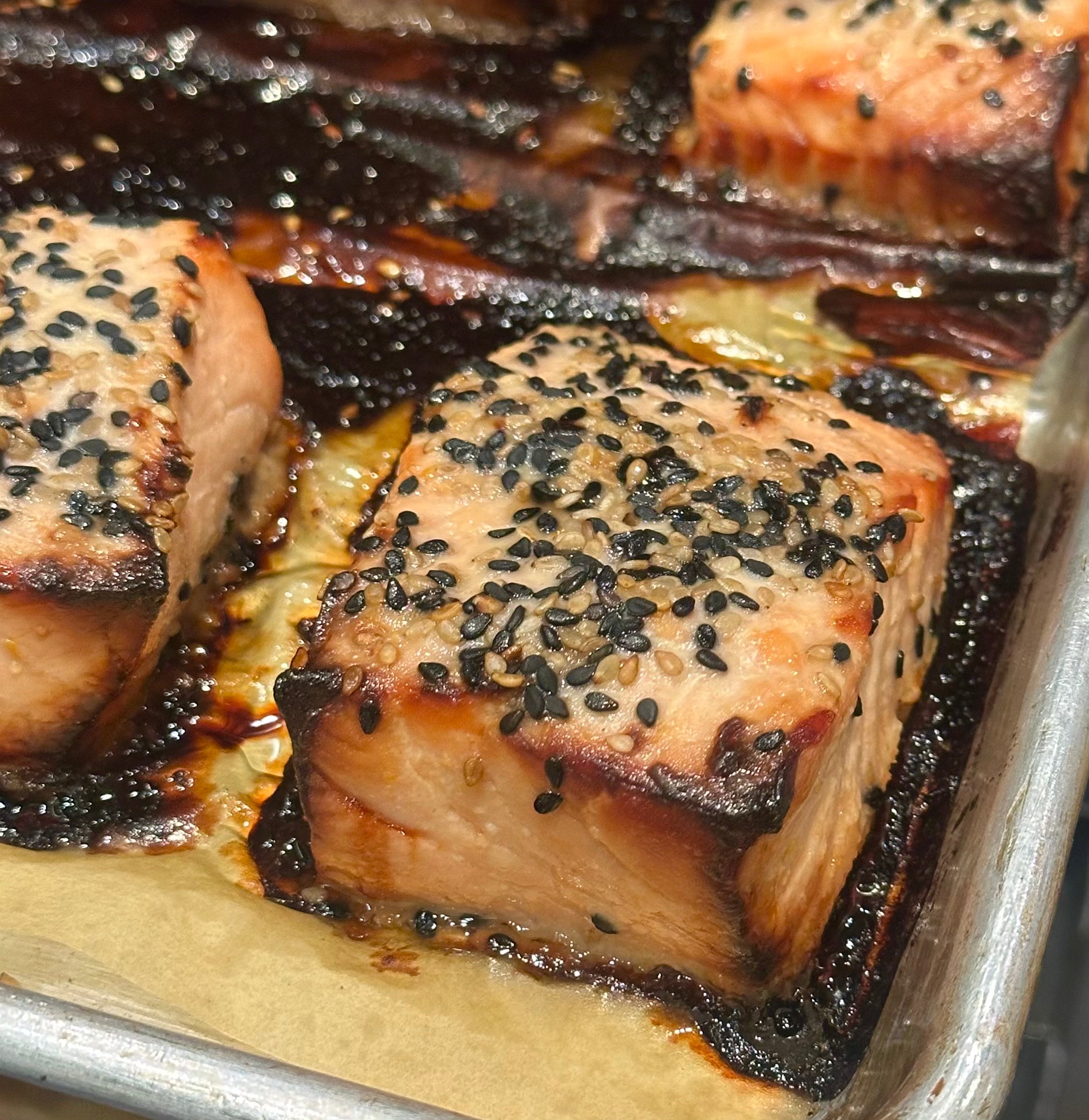 Sesame Crusted Miso Salmon
