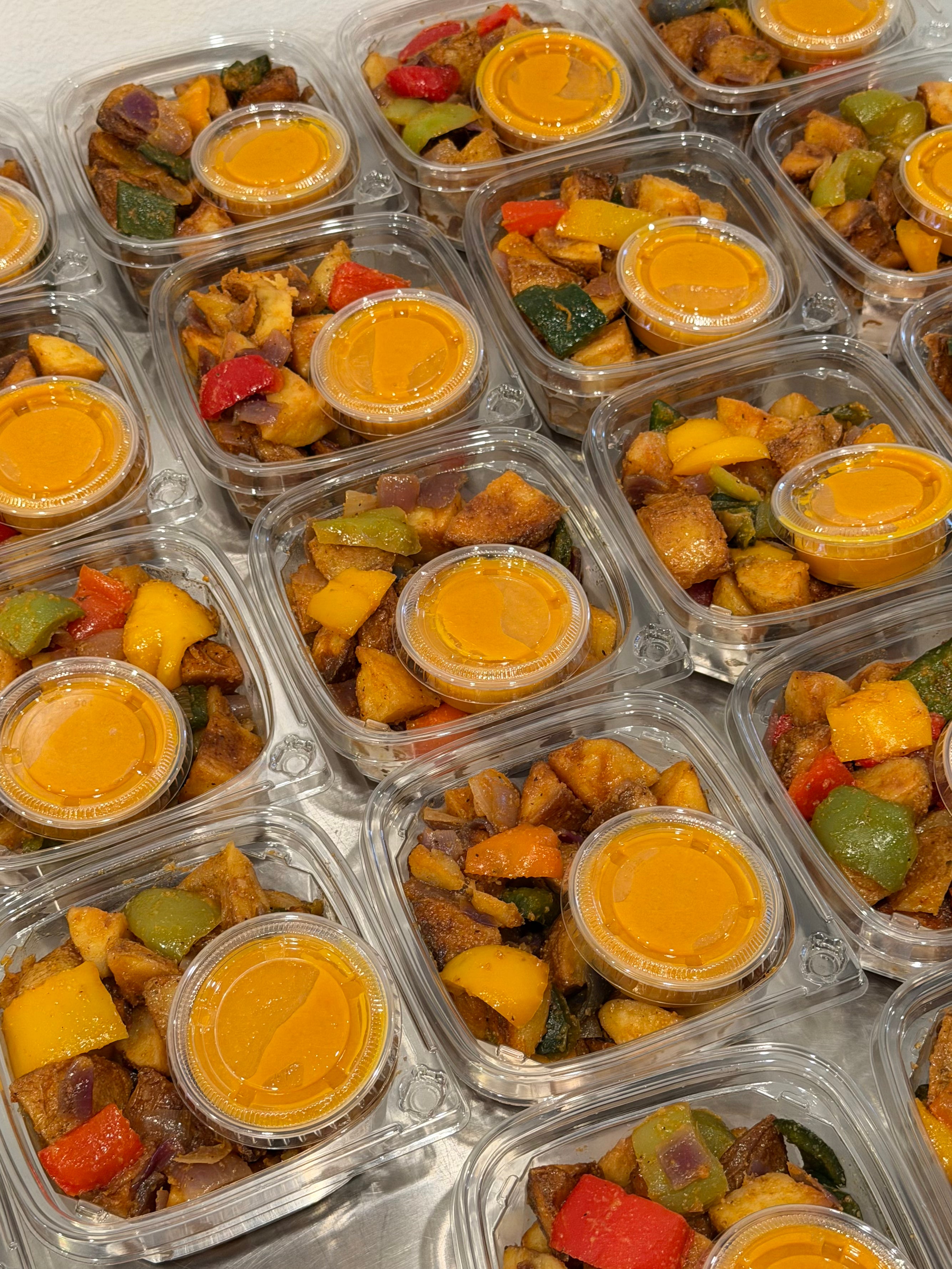 Breakfast Potatoes with Carrot Ketchup