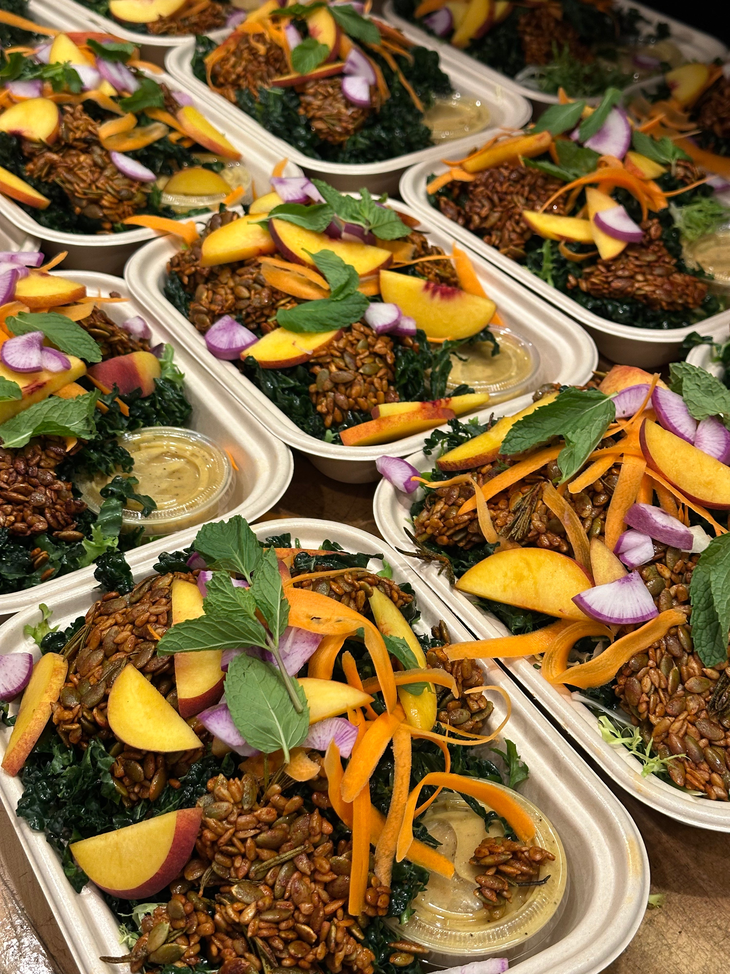Kale Peach Salad