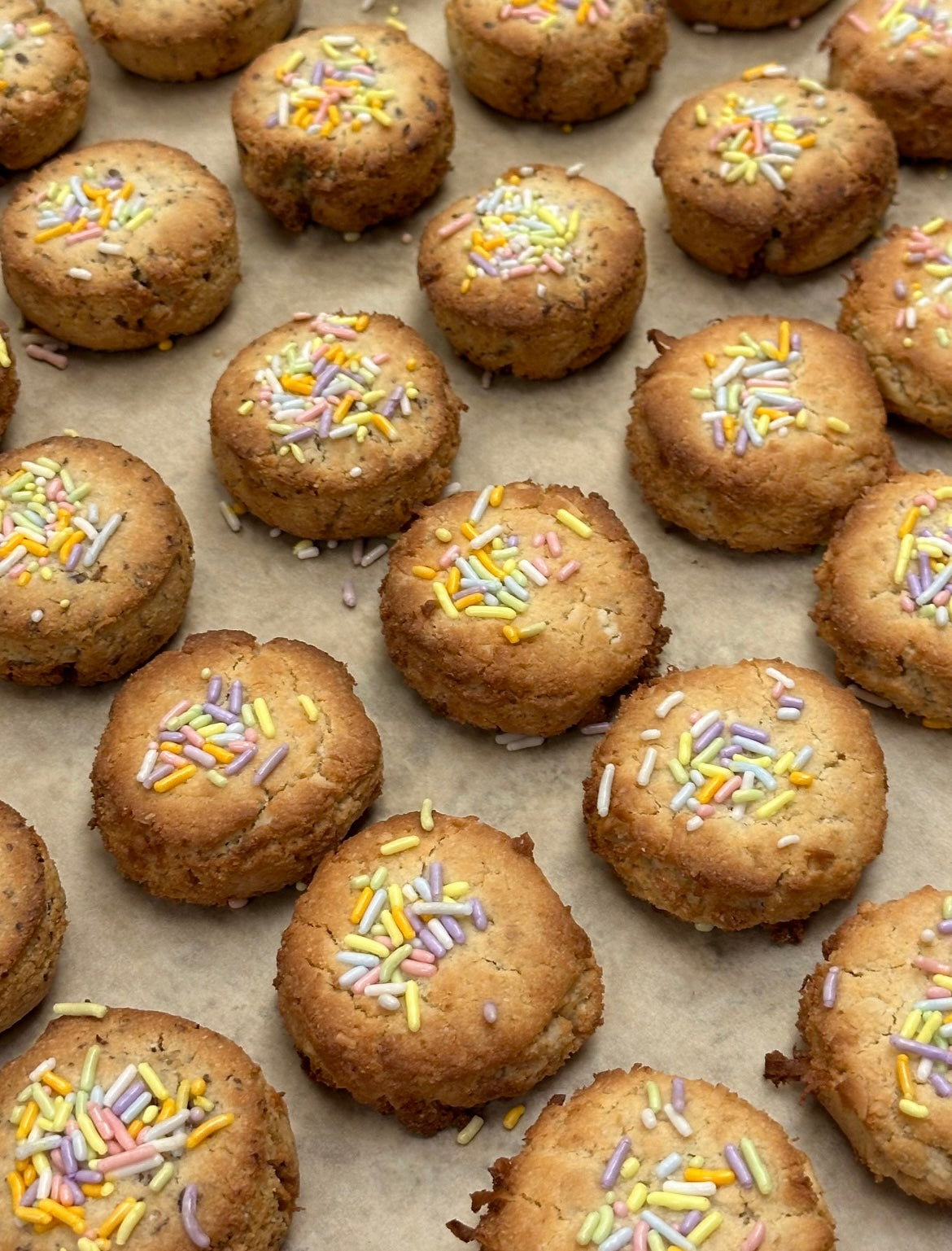 Strawberry Shortcake Sprinkle Cookies 