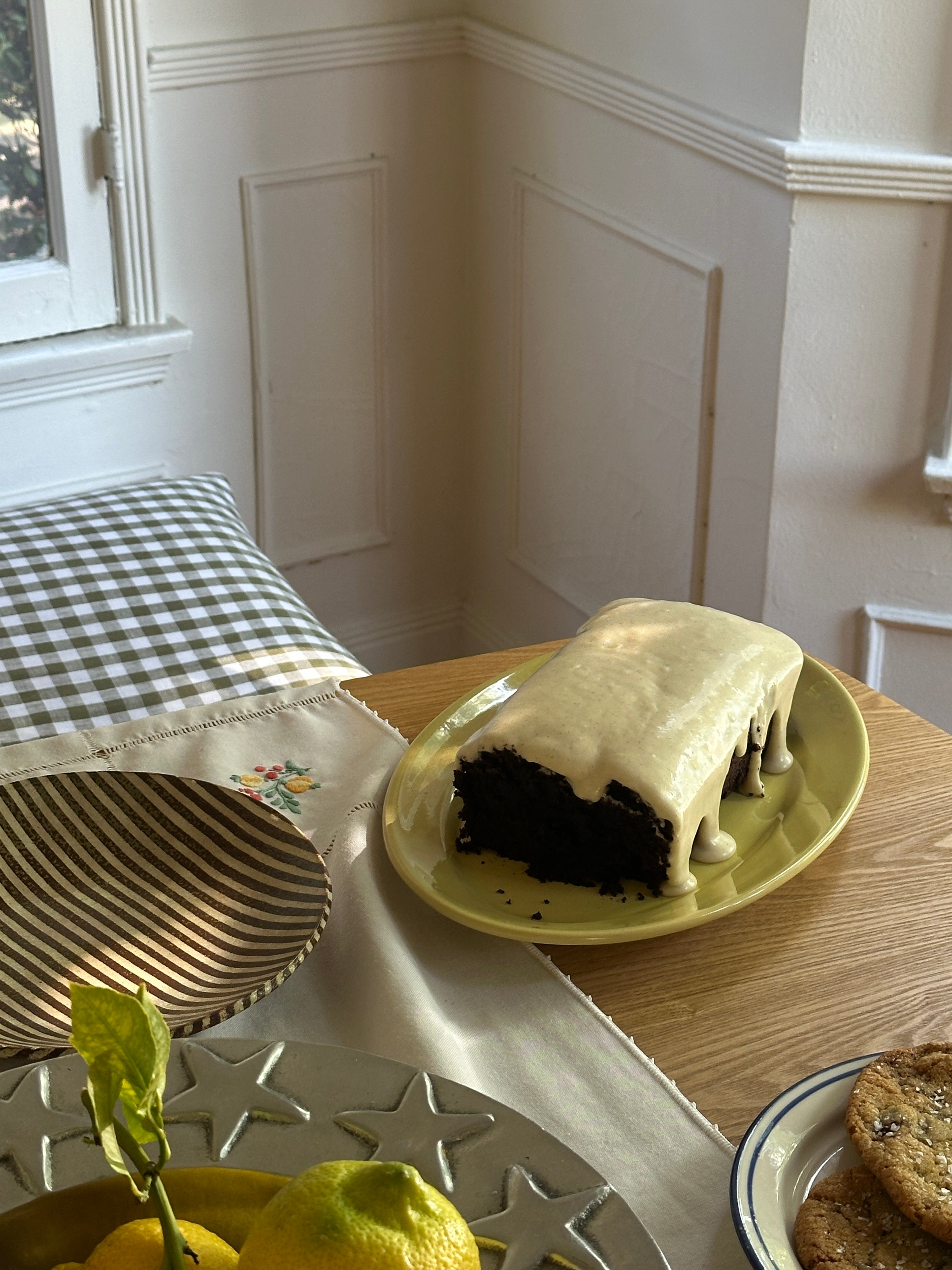 Juliet's Kitchen GF/DF Chocolate Olive Oil Loaf Slice with Olive Oil Glaze