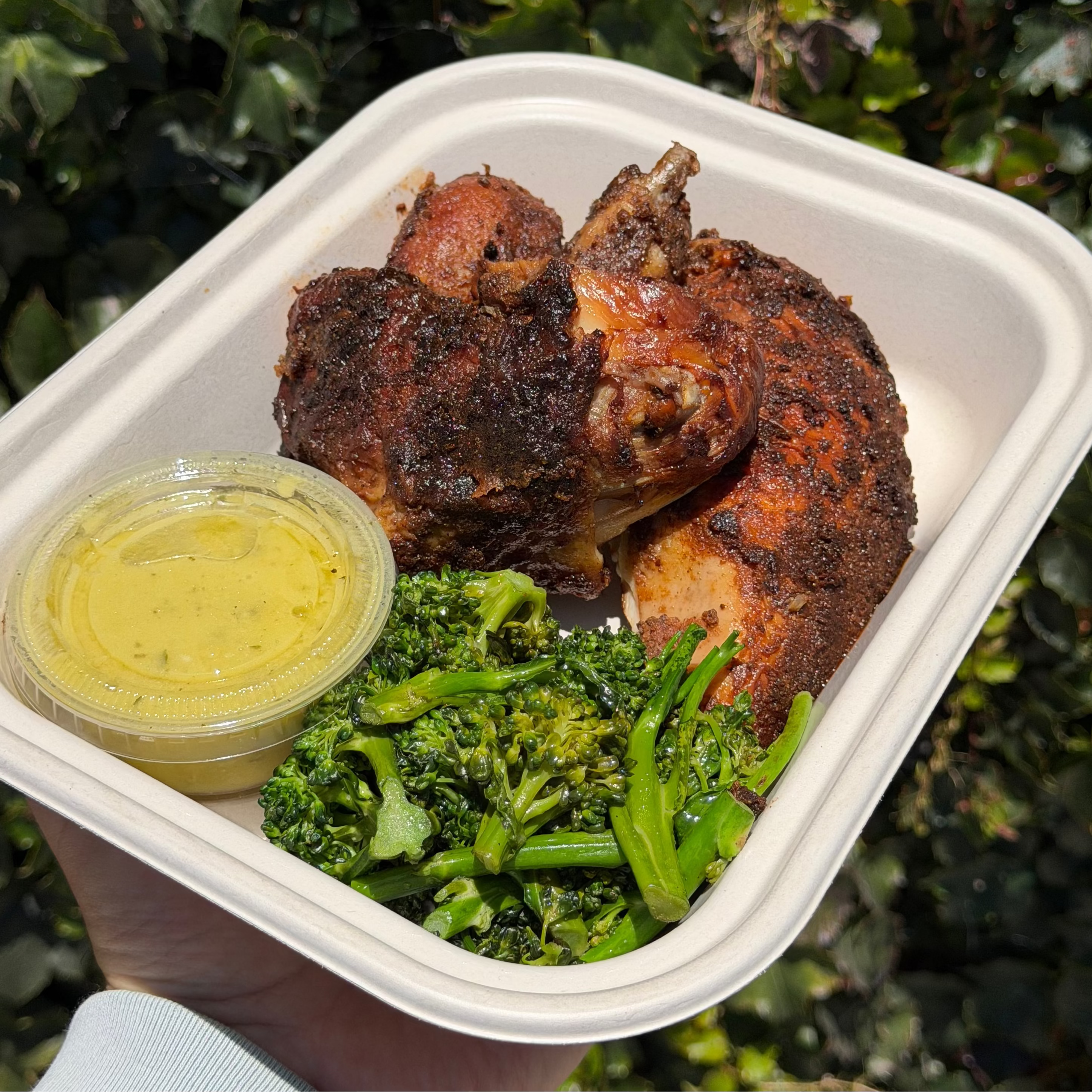 Lemony Rotisserie Half Chicken Plate