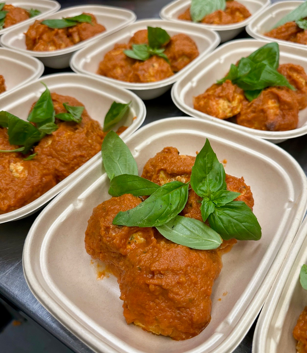 Chicken Veggie Meatballs in Marinara