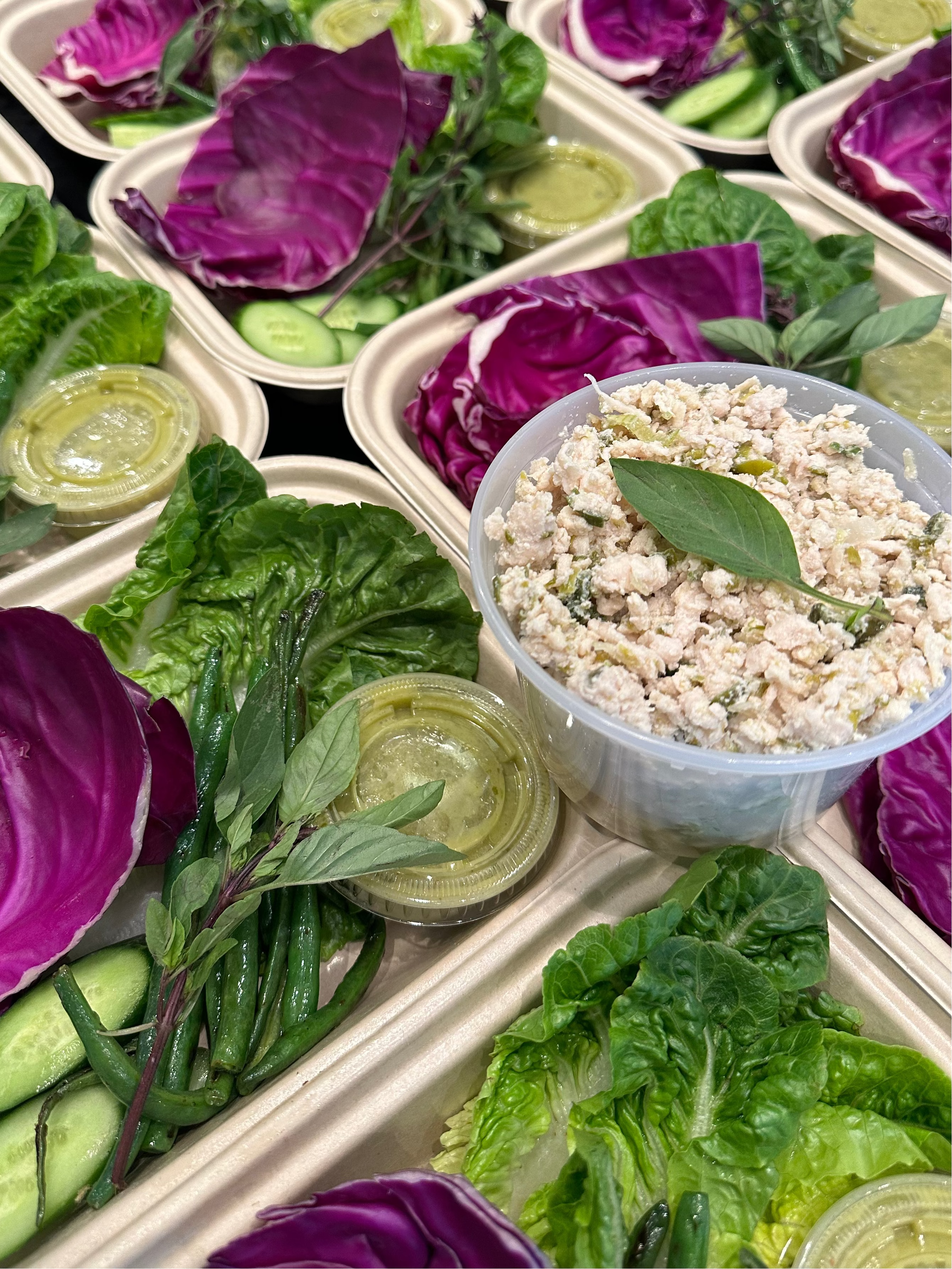Thai Chicken Lettuce Wraps