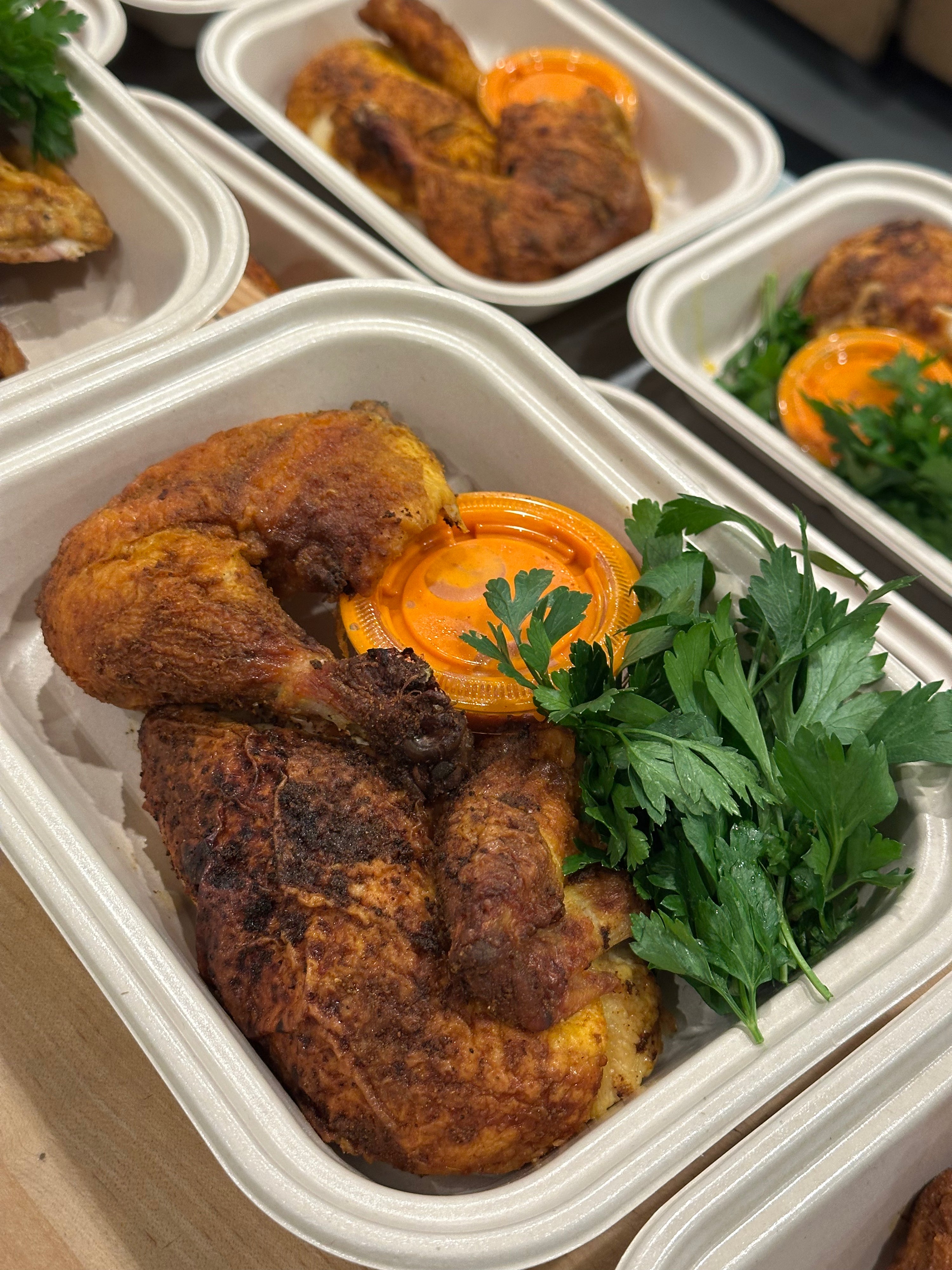 Thai BBQ Half Rotisserie Chicken with Sweet Chili Sauce