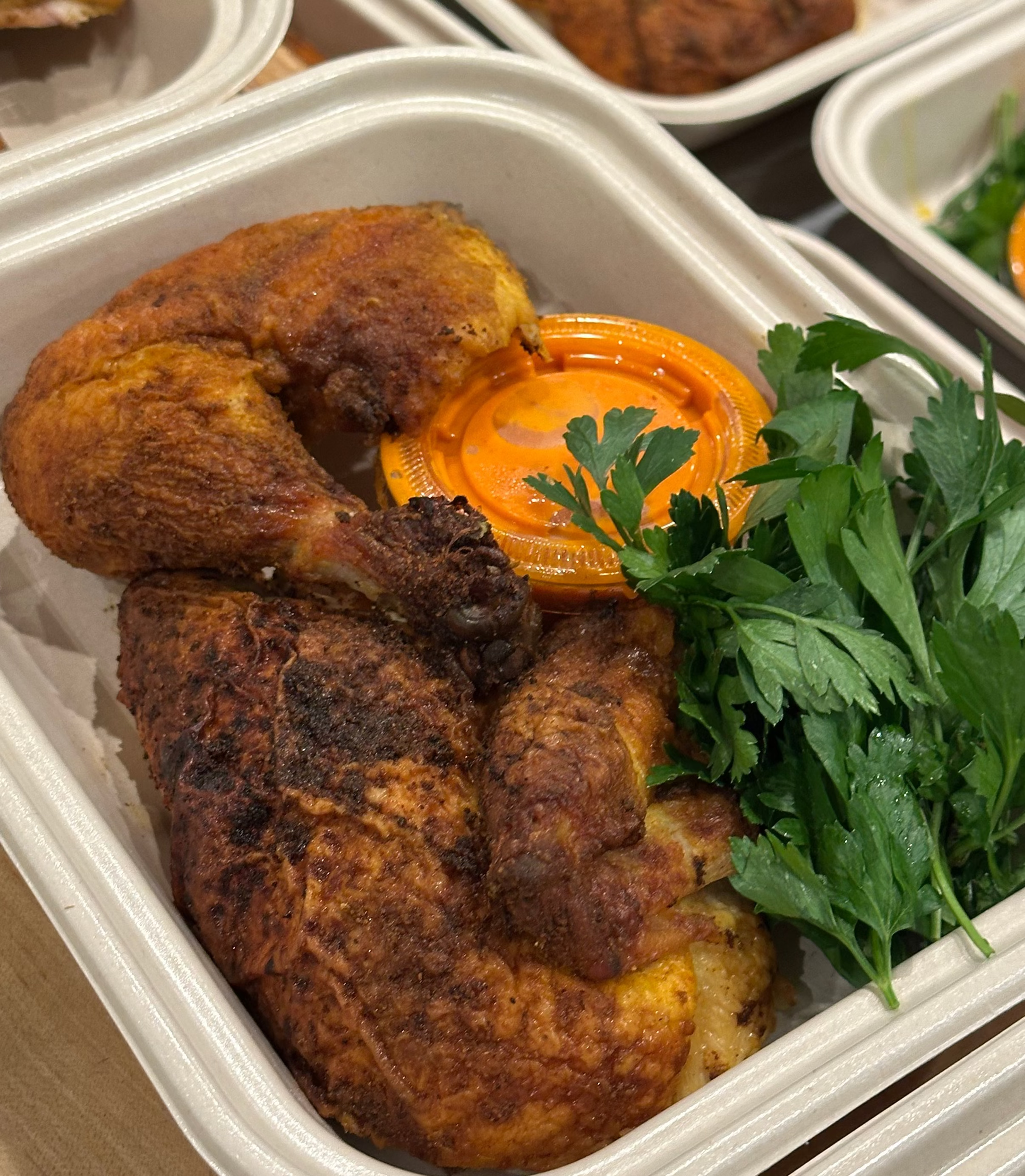 Lemon Garlic Rosemary Half Rotisserie Chicken