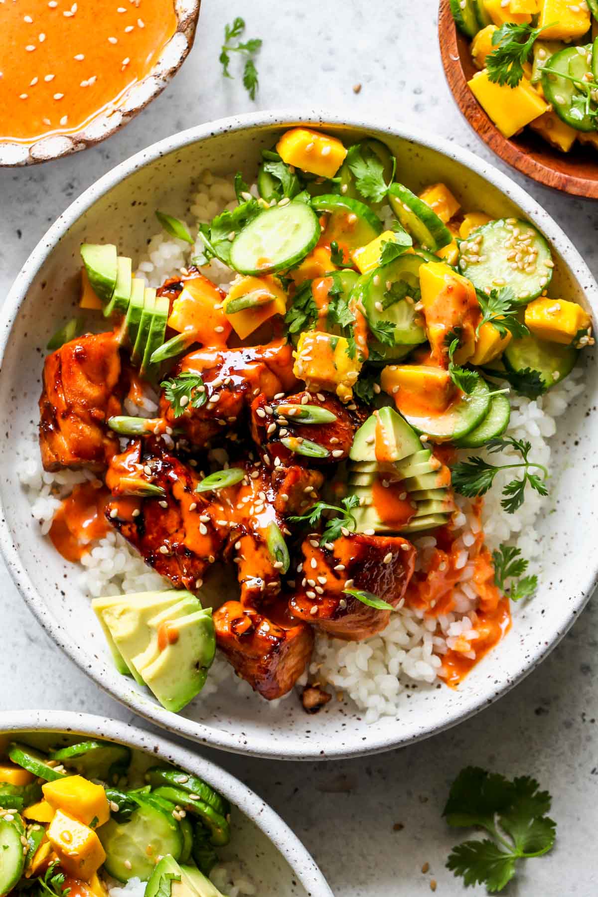 Sweet Chili Glazed Salmon Bowl