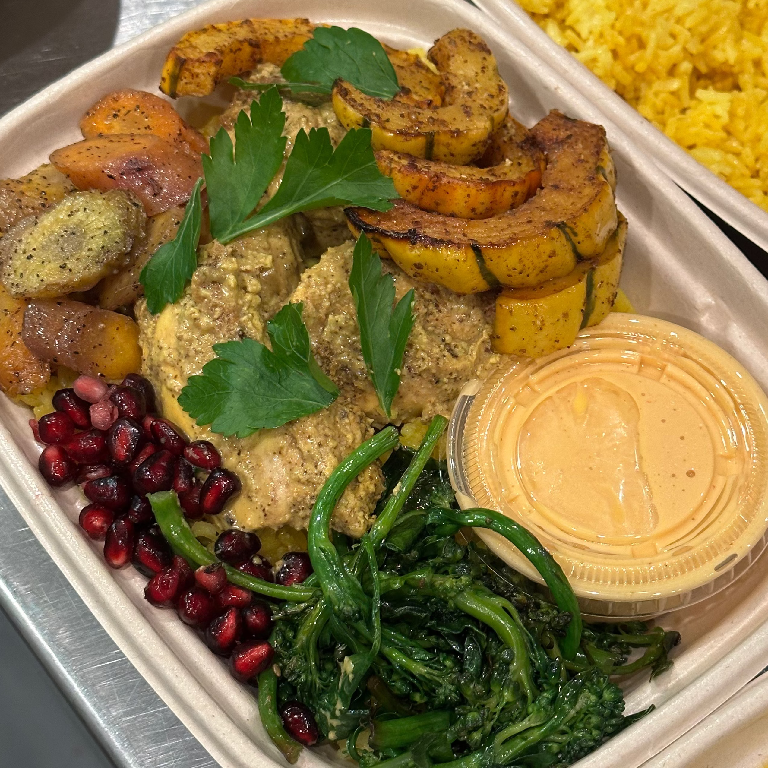 Persian Saffron Lime Chicken Bowl