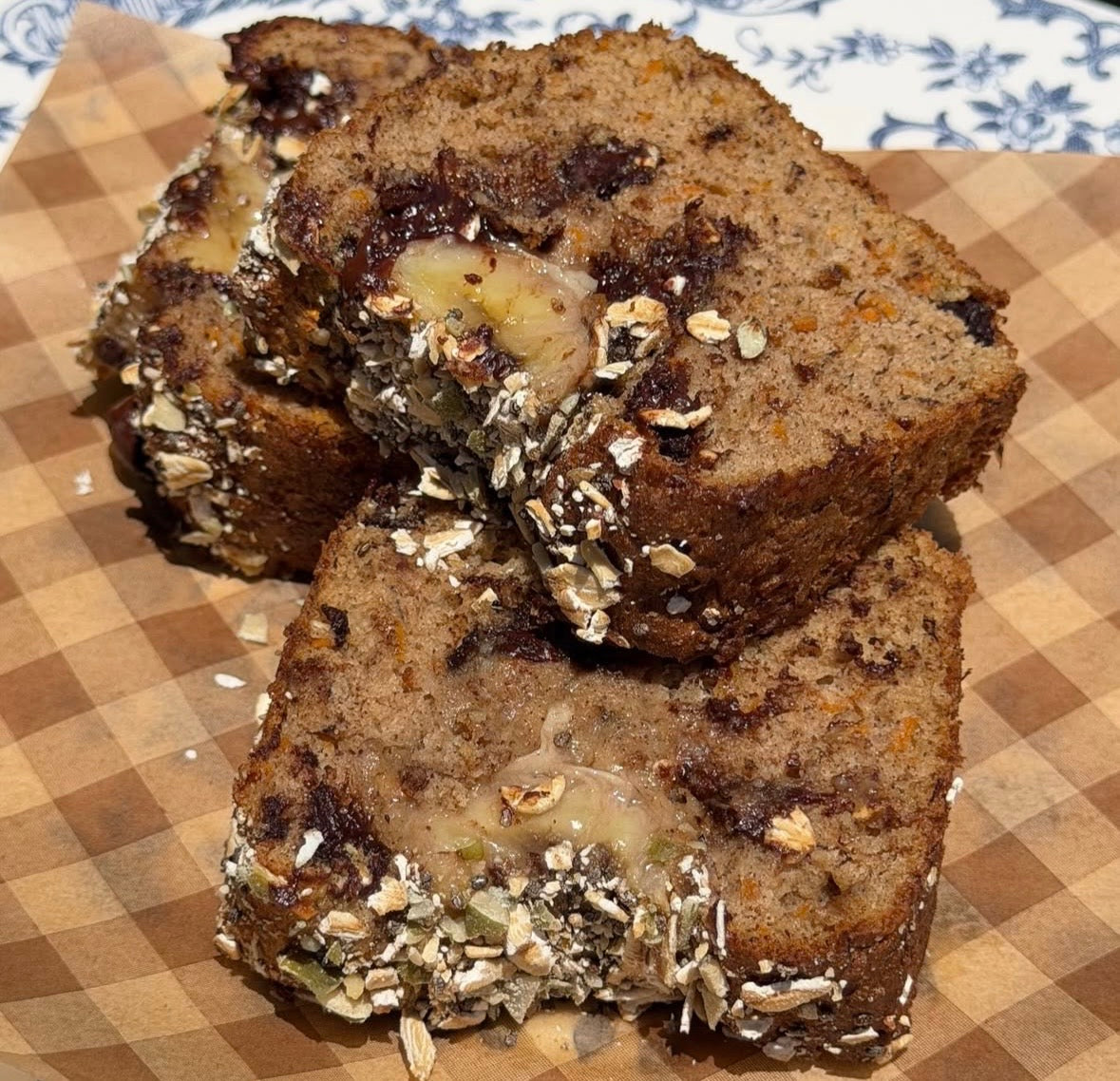 Banana Chocolate Chip Protein Bread