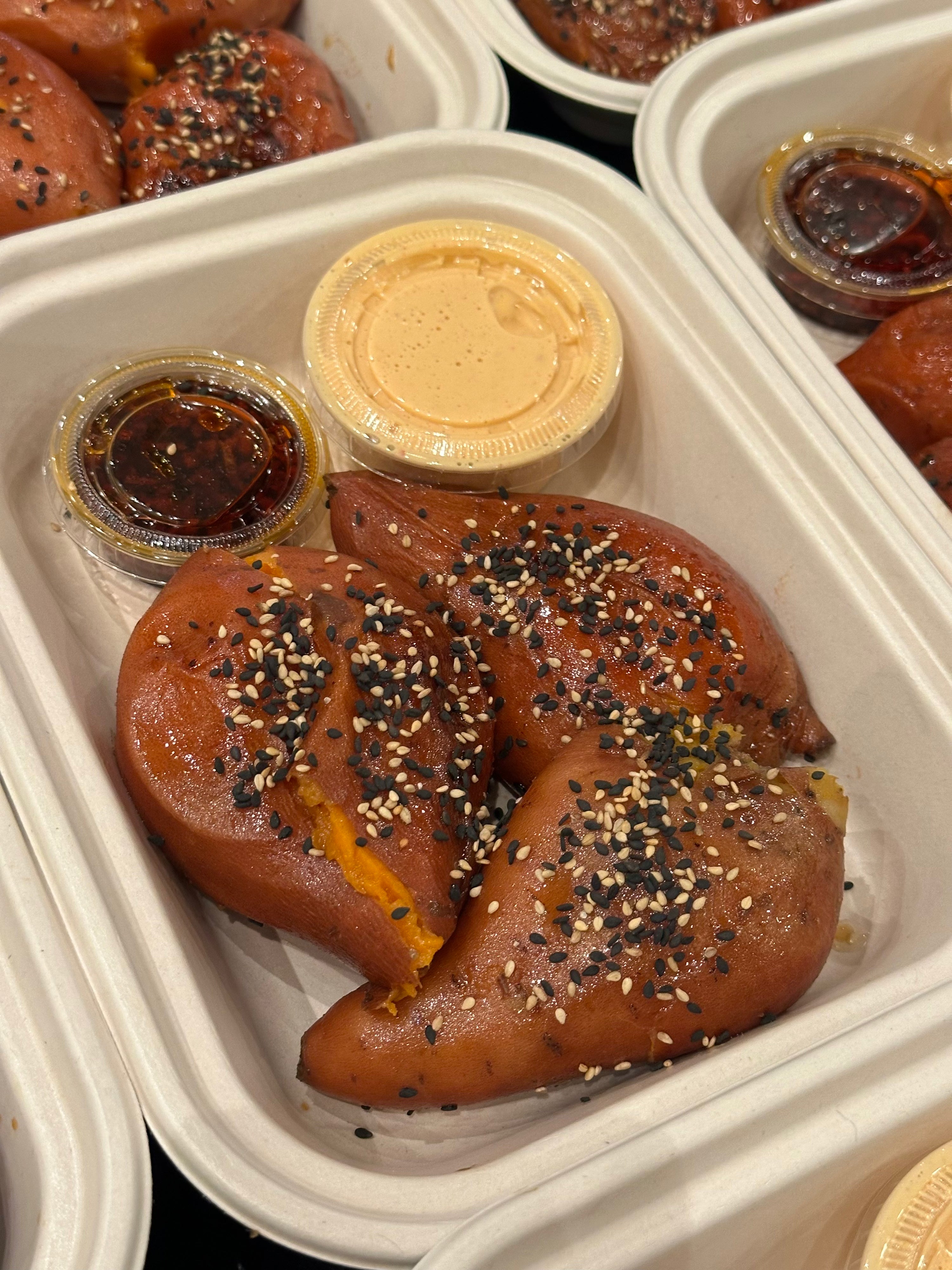 Twice Baked Miso Sweet Potatoes