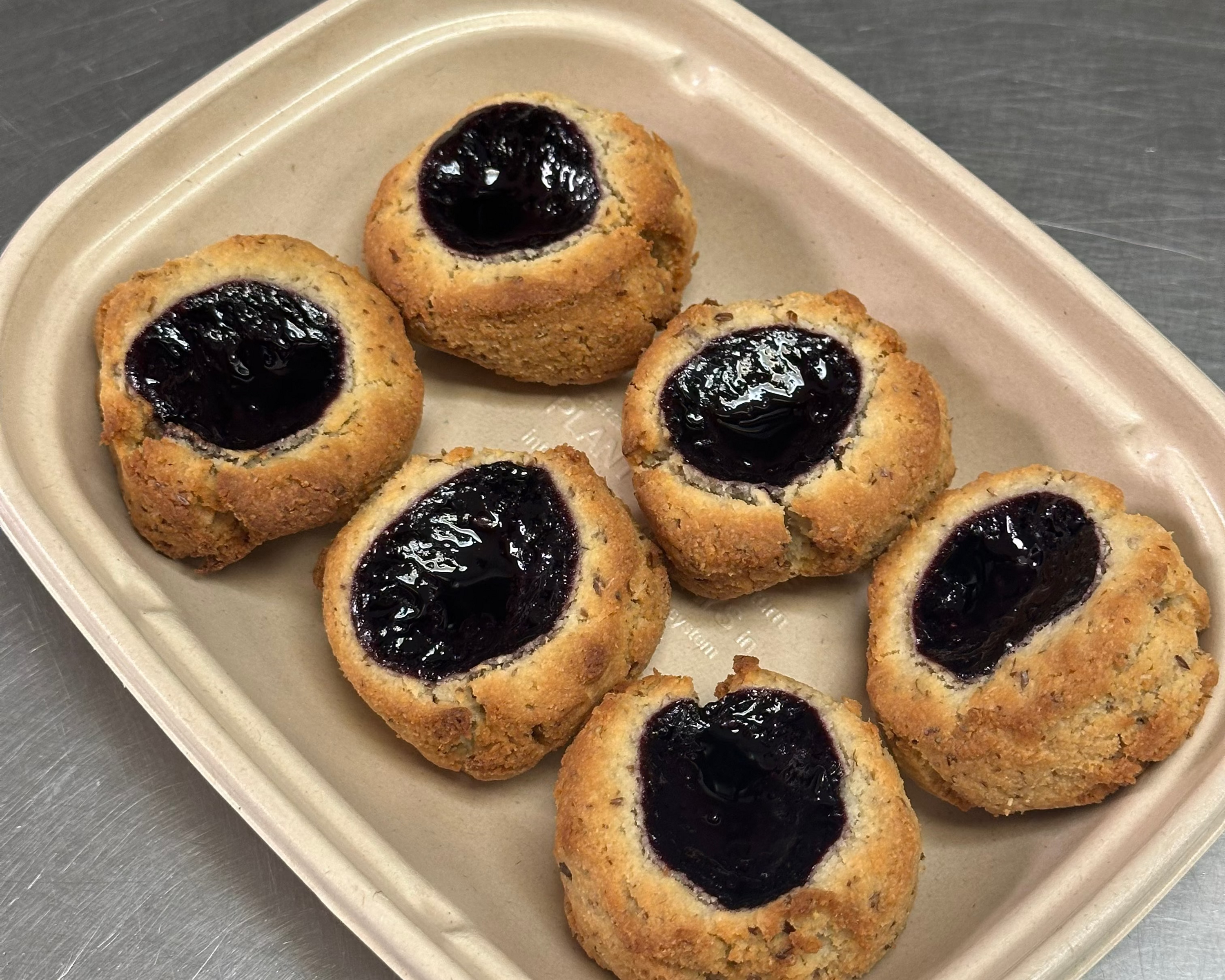 Blueberry Thumbprint Cookies
