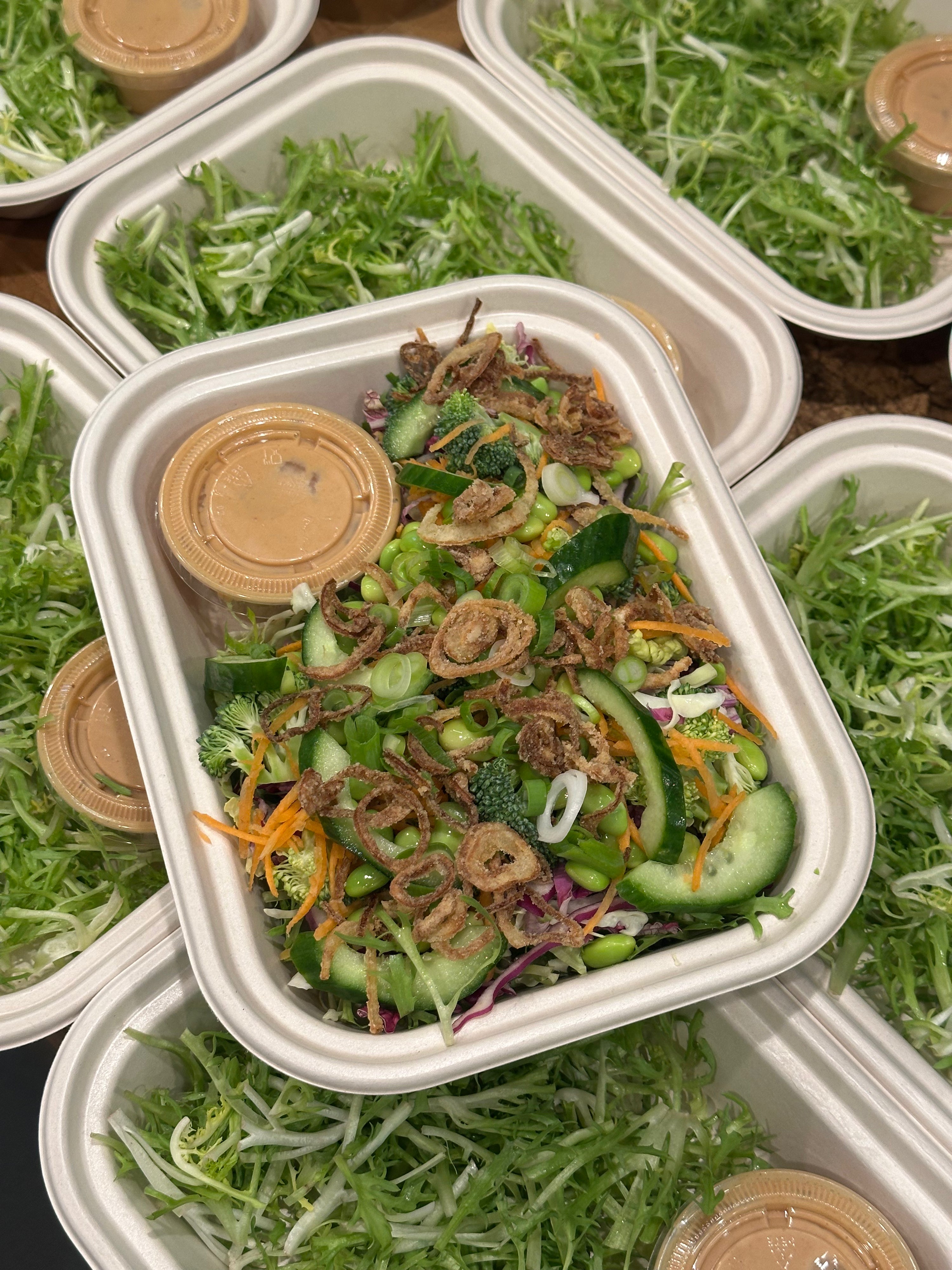 Peanut Edamame Crunch Salad