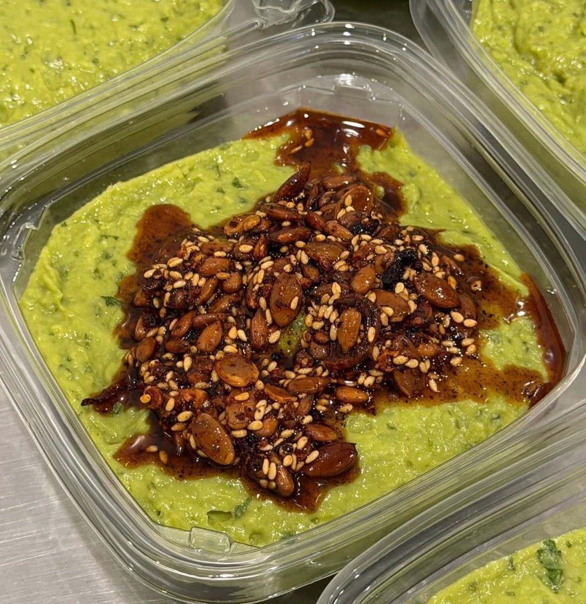 Guacamole with Salsa Macha & Veggie Chips