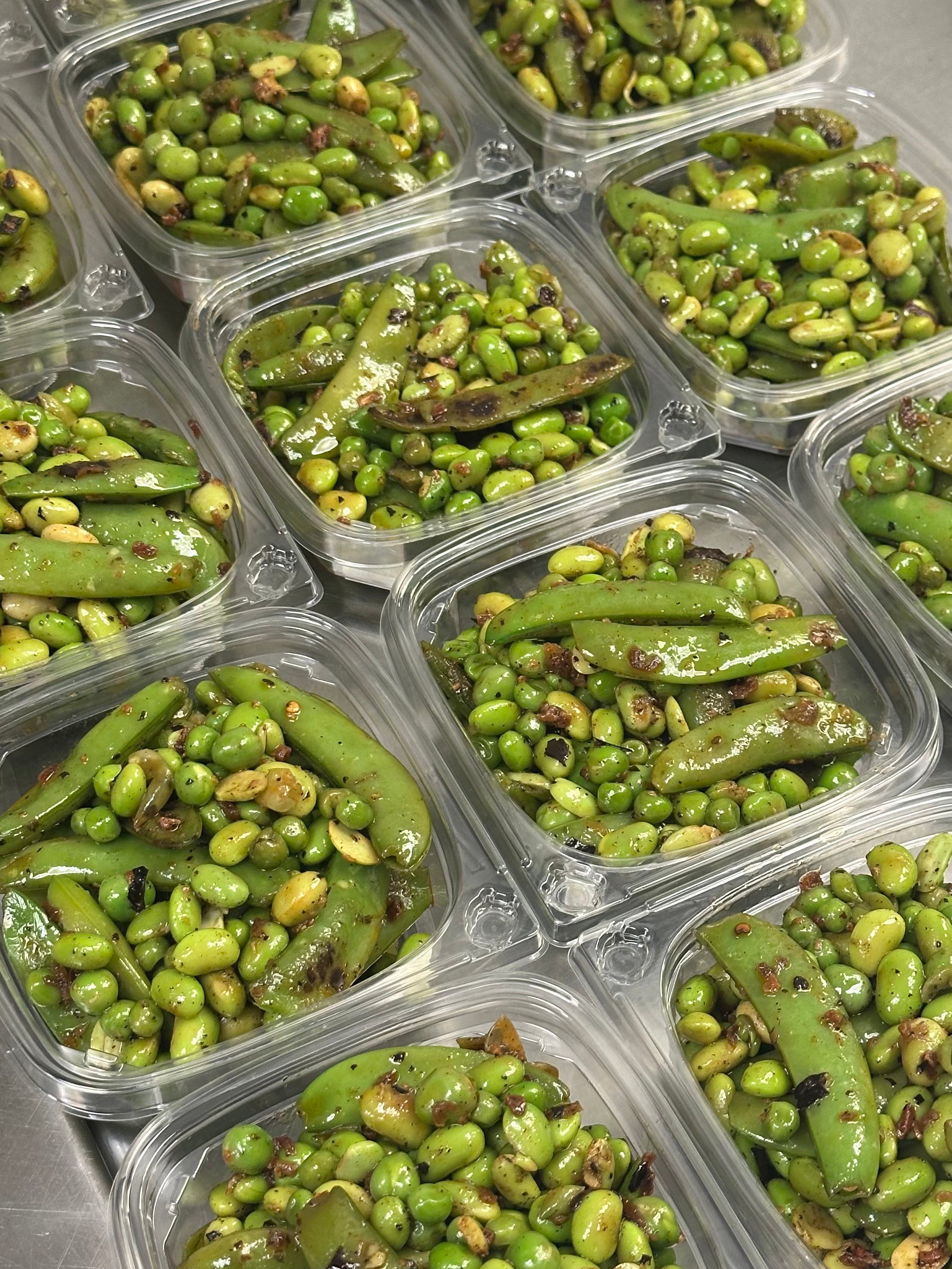 Garlic Chili Edamame & Snap Peas