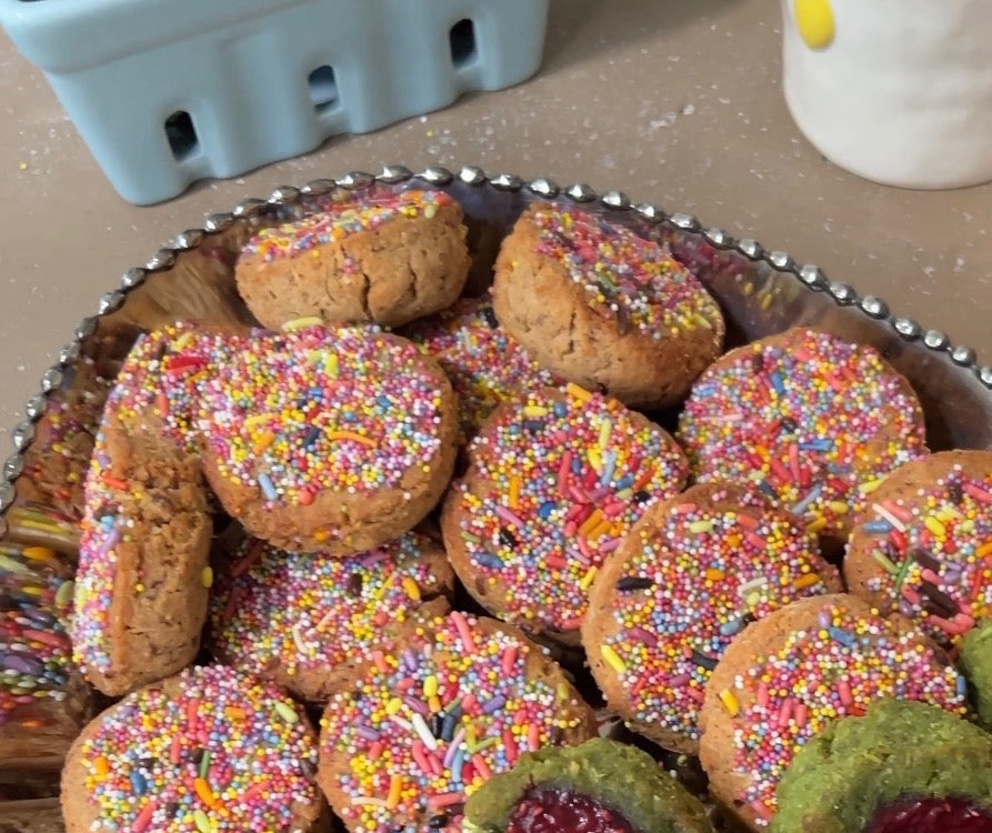 Strawberry Shortcake Sprinkle Cookies 