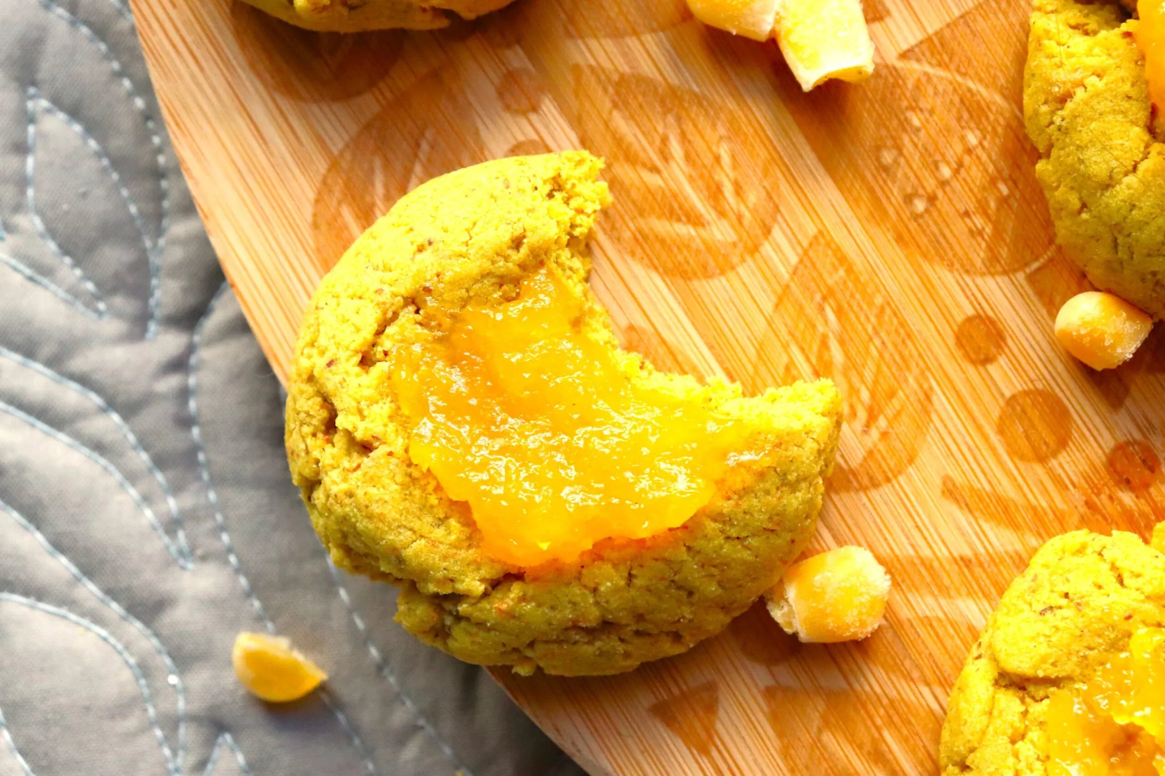 Sweet Corn Thumbprint Cookies