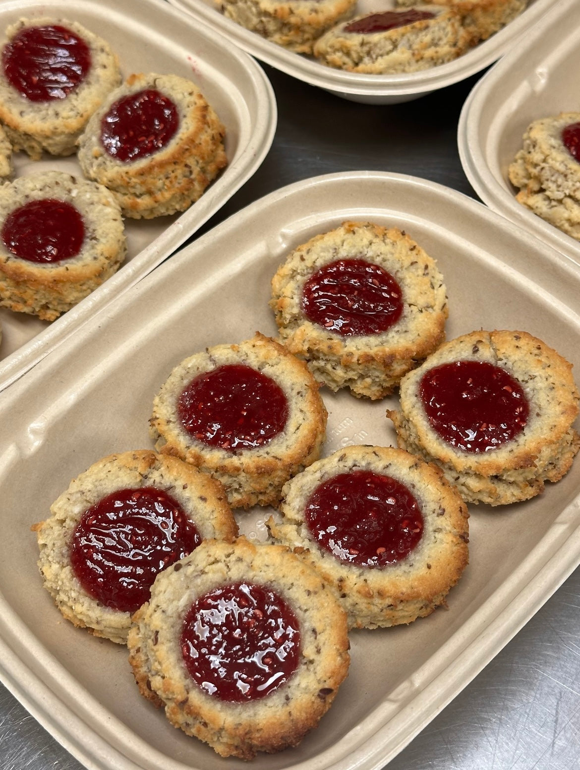 Strawberry Thumbprint Cookies