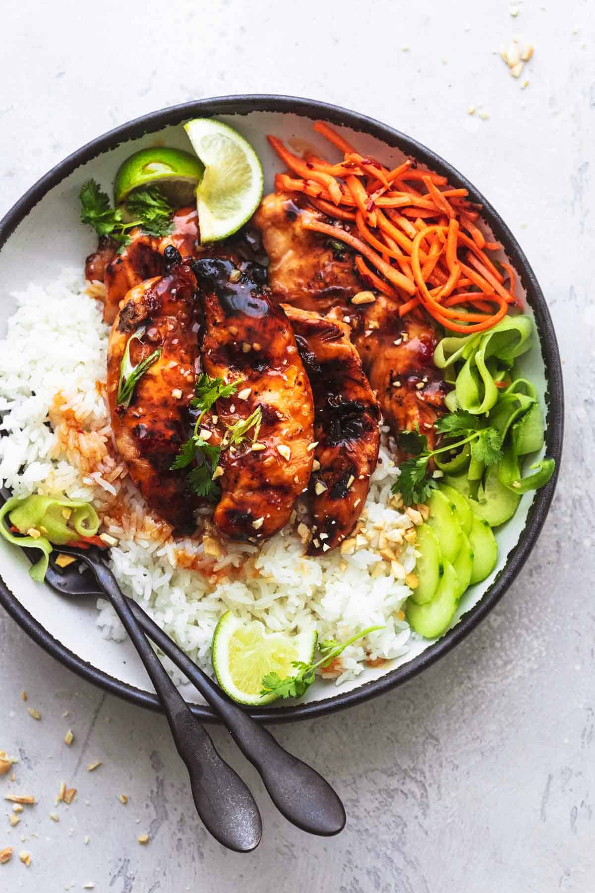 Grilled Thai BBQ Chicken Bowl