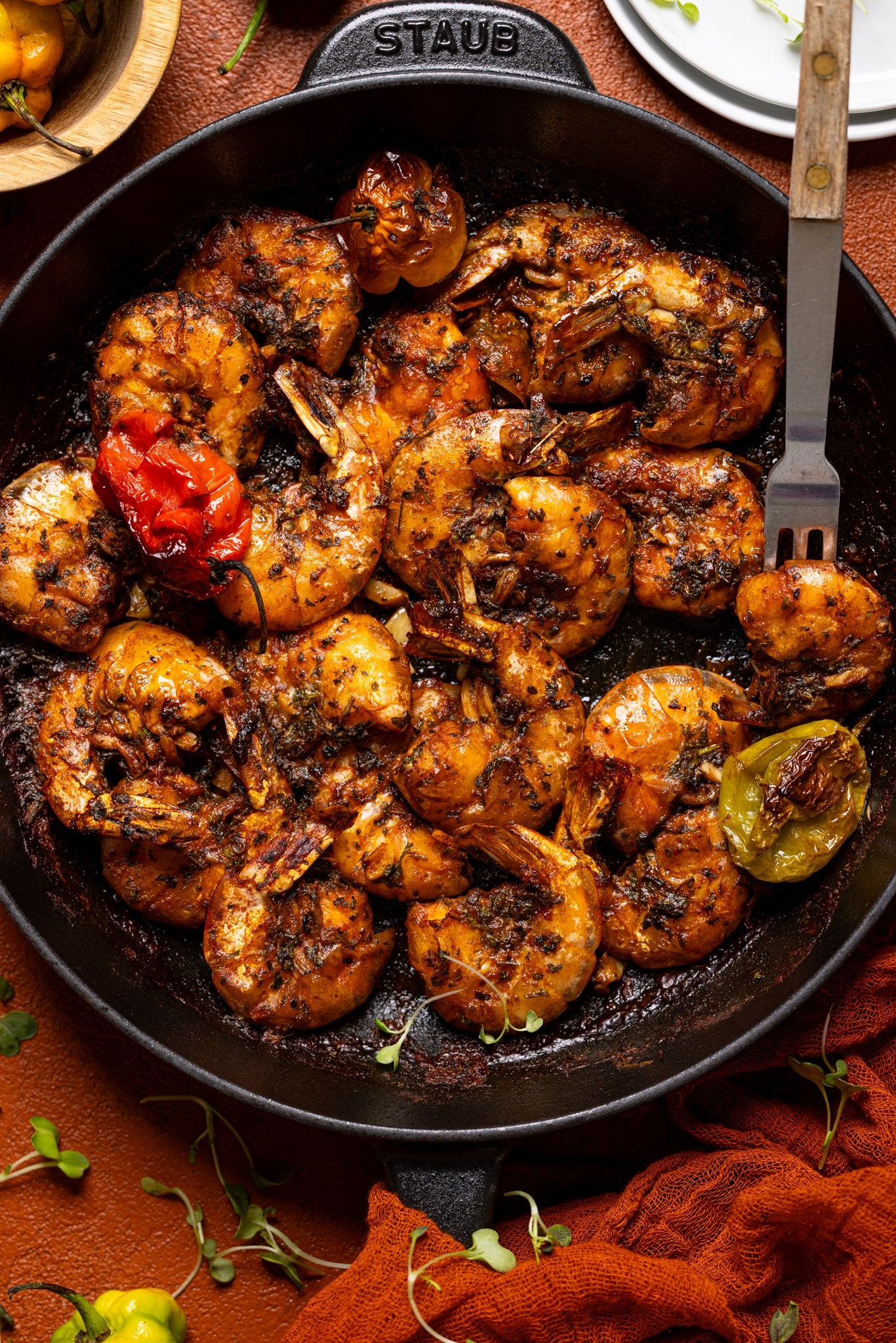 Spicy Black Pepper & Garlic Shrimp