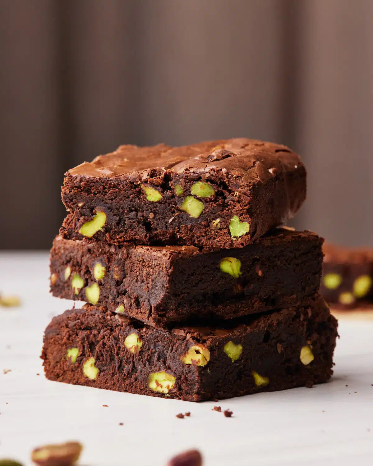 Pistachio Mochi Brownie