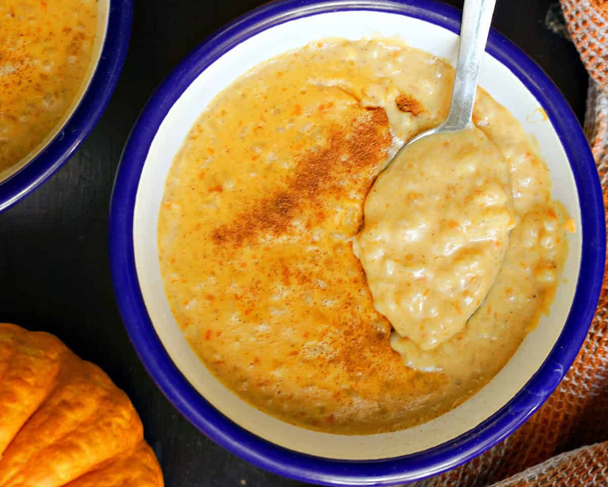 Pumpkin Spice Rice Pudding