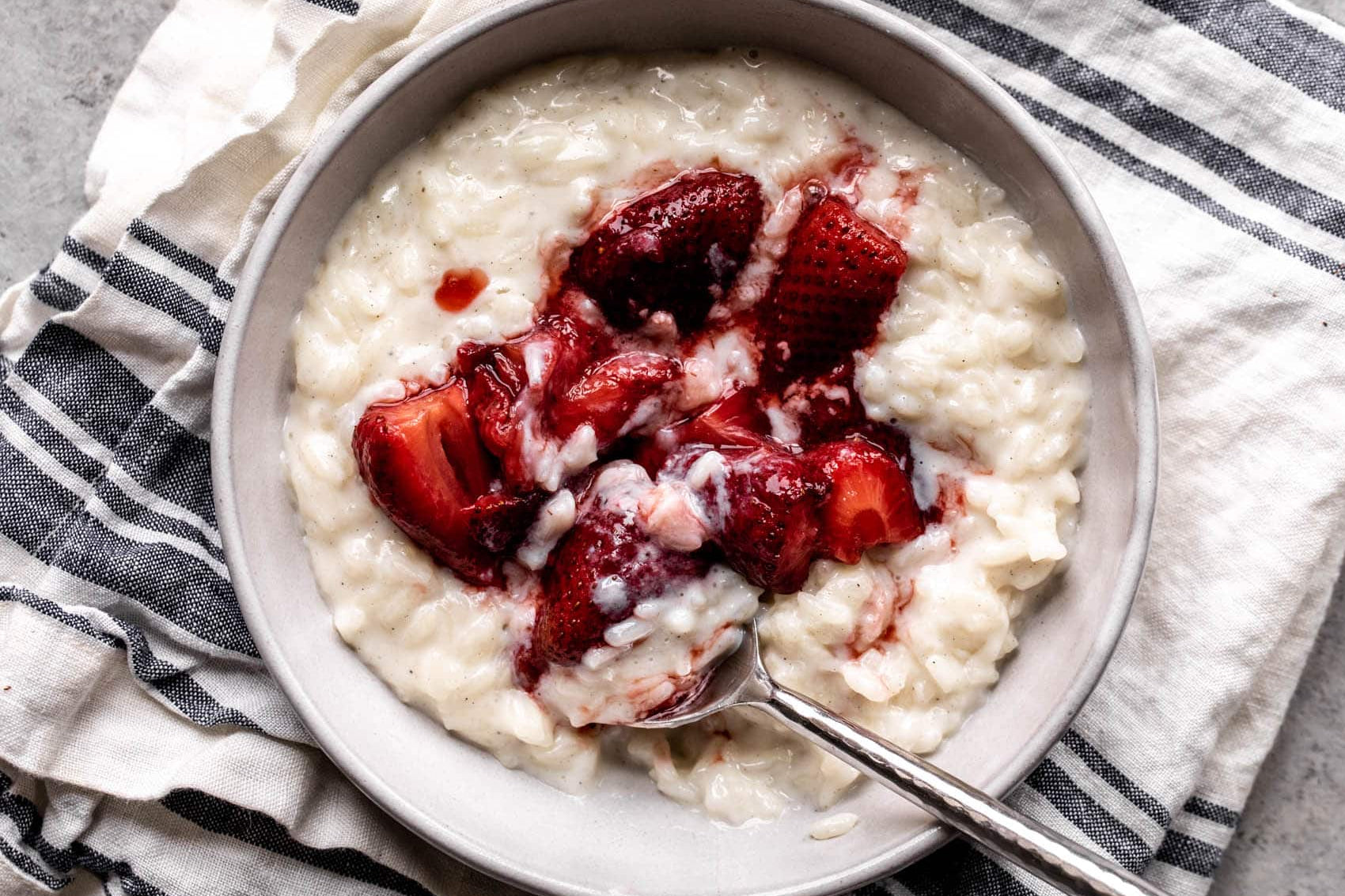 Strawberry Passion Fruit Rice Pudding