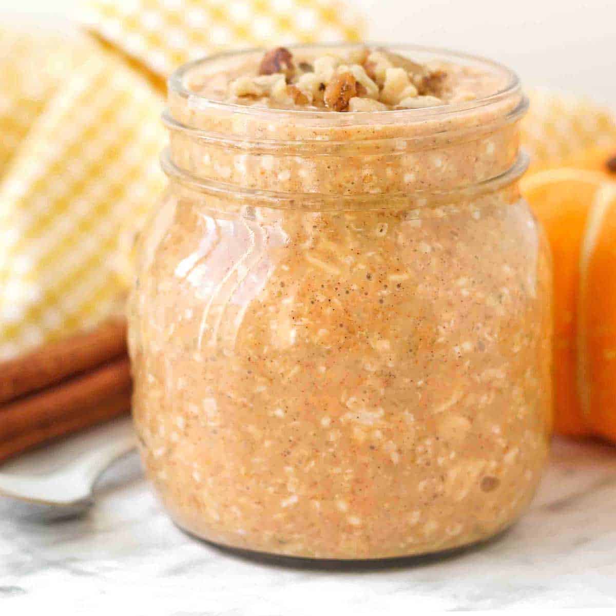 Pumpkin Spice Latte Overnight Oats