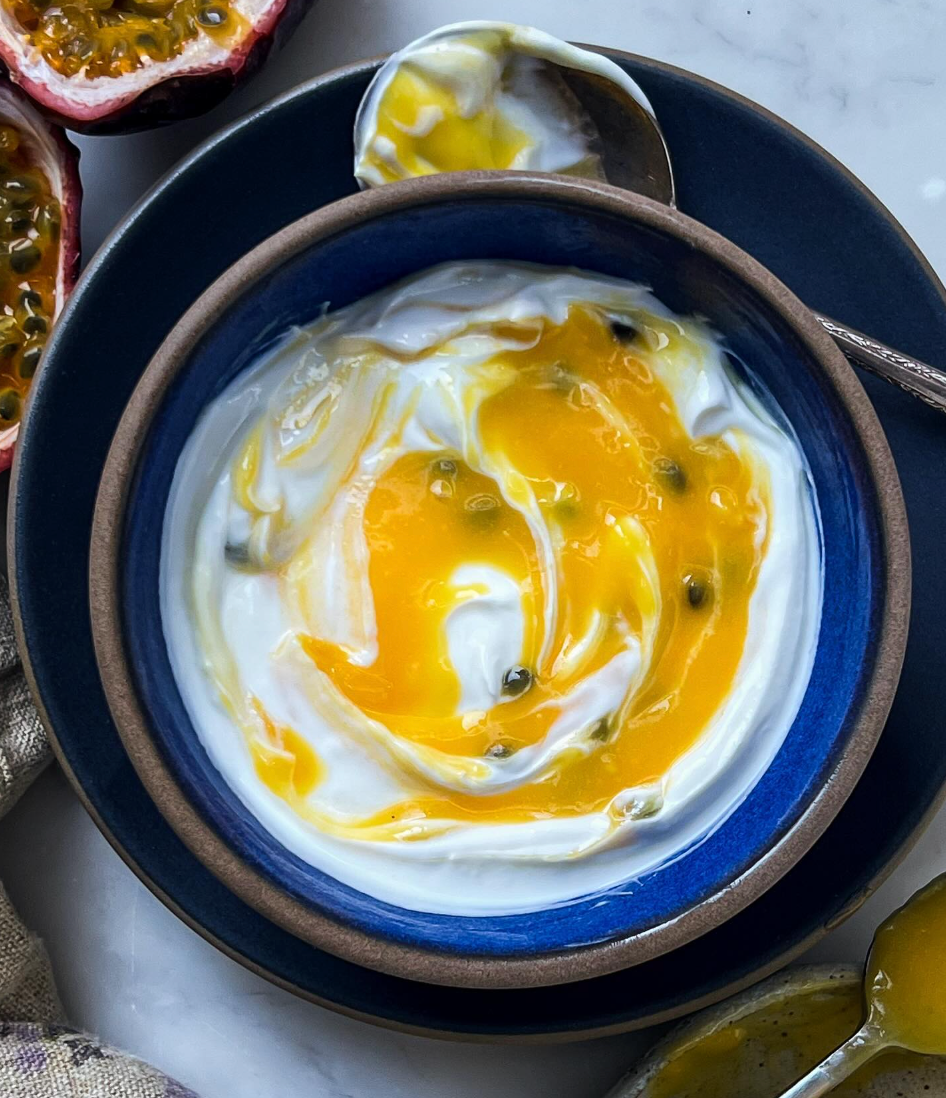 Grass-Fed Yogurt with Passionfruit