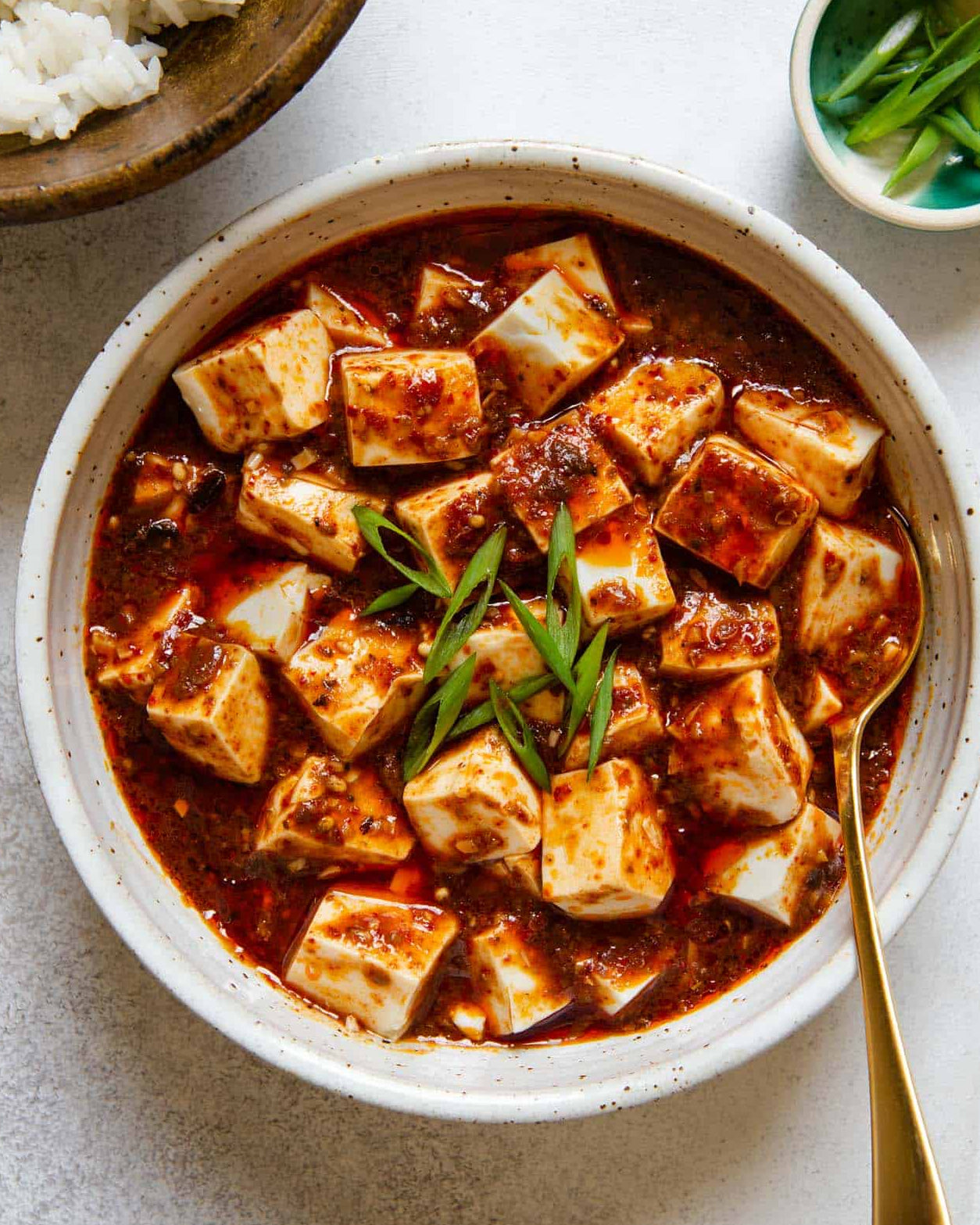 Spicy Sichuan Mapo Tofu with Glass Noodles