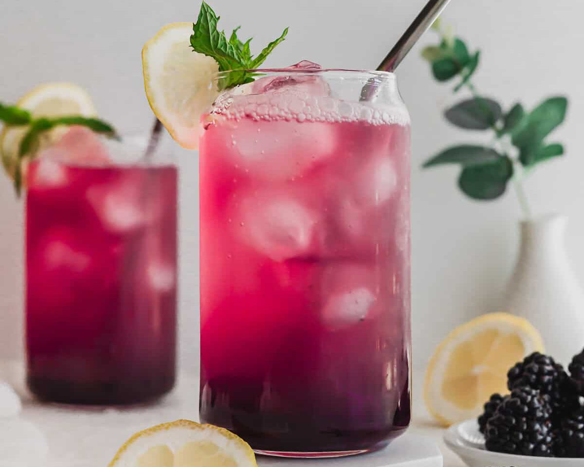 Blackberry Yuzu Lemonade