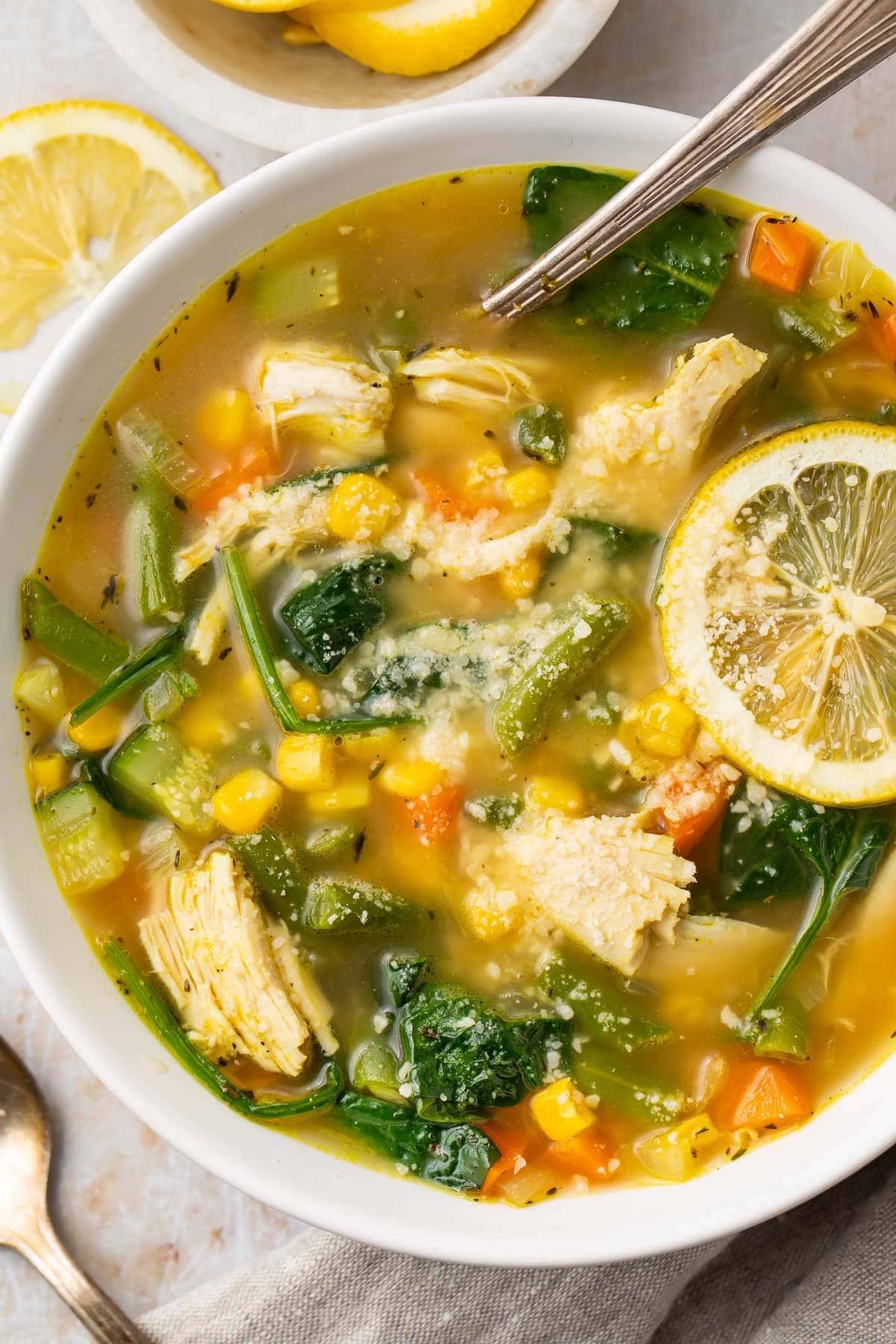 Greek Lemony Chicken Vegetable Soup