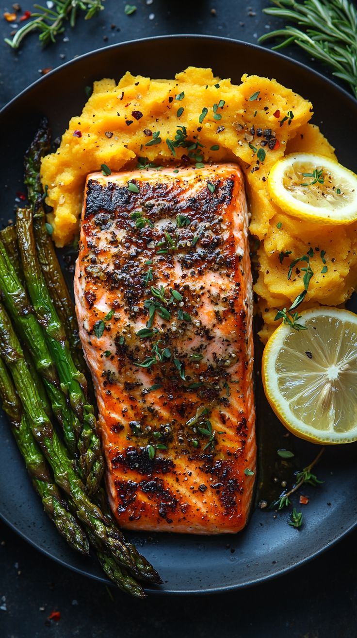 Honey Mustard Roasted Salmon