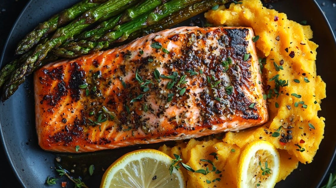 Honey Mustard Roasted Salmon
