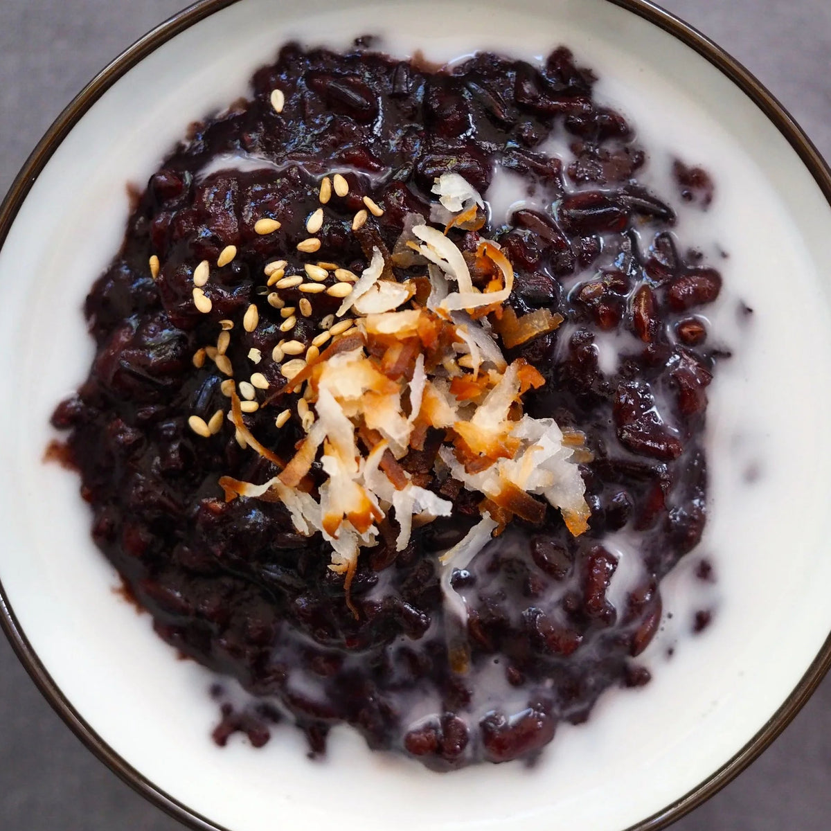 Black Sesame Rice Pudding 