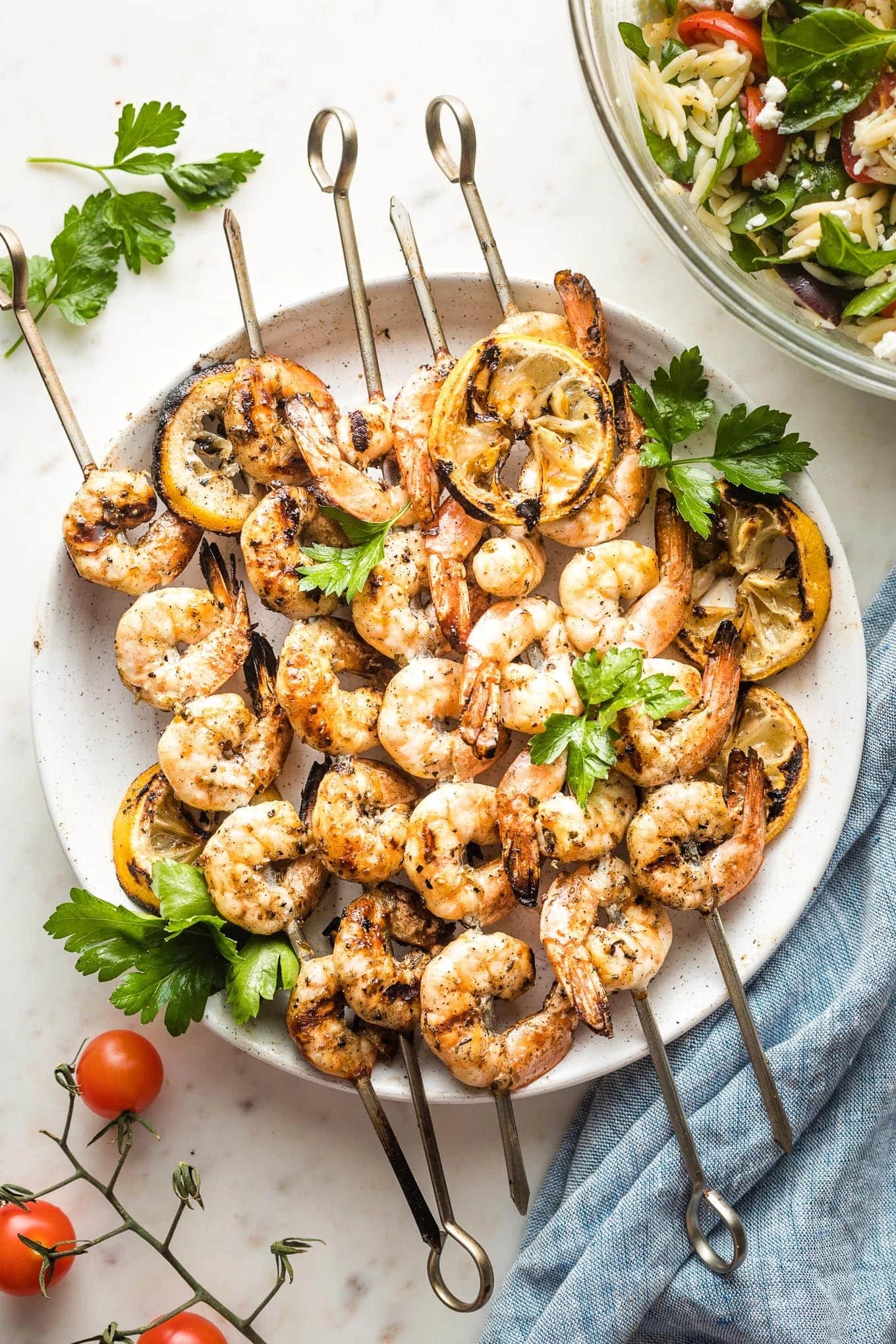 Greek Garlic & Lemon Shrimp