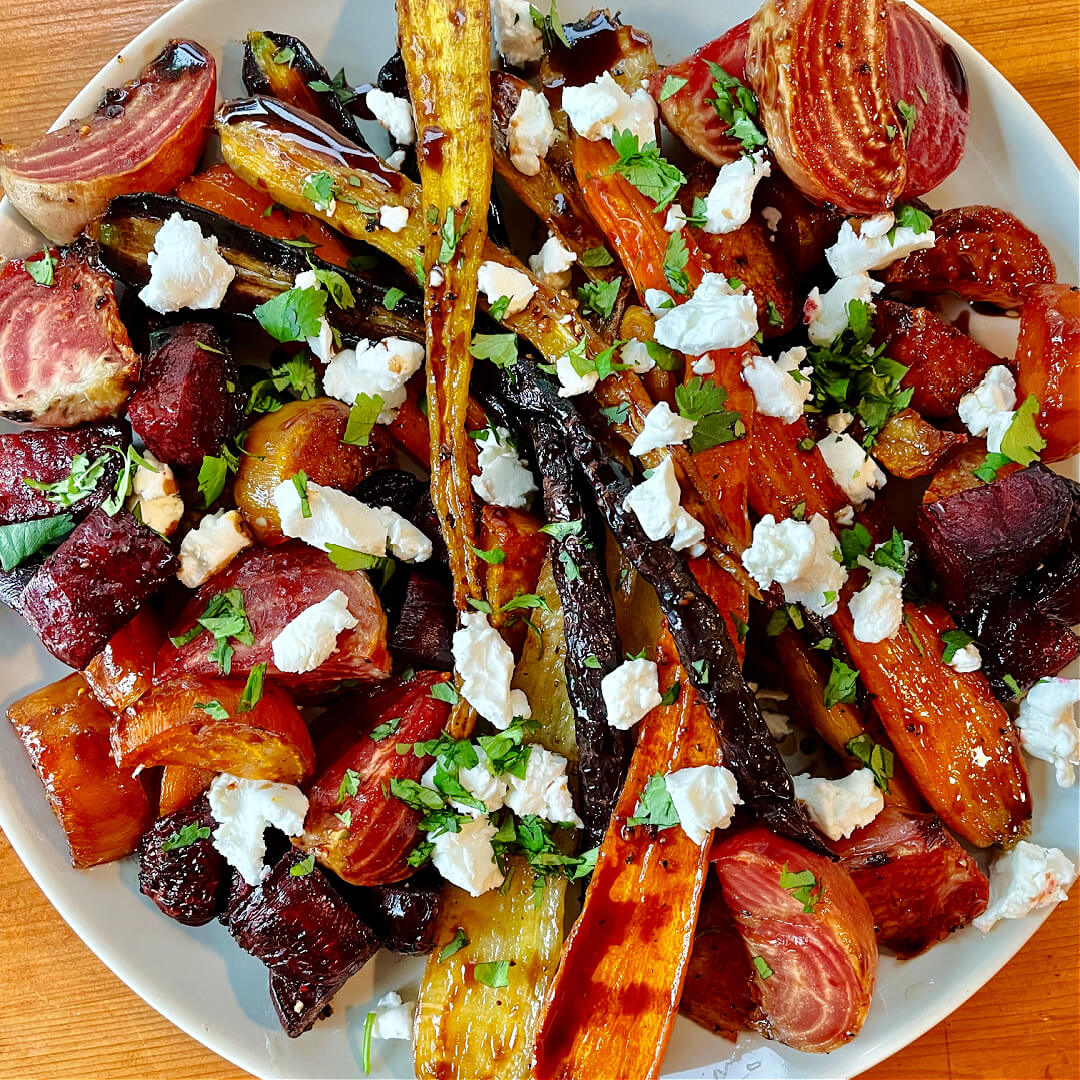 Moroccan Roasted Carrots with Feta