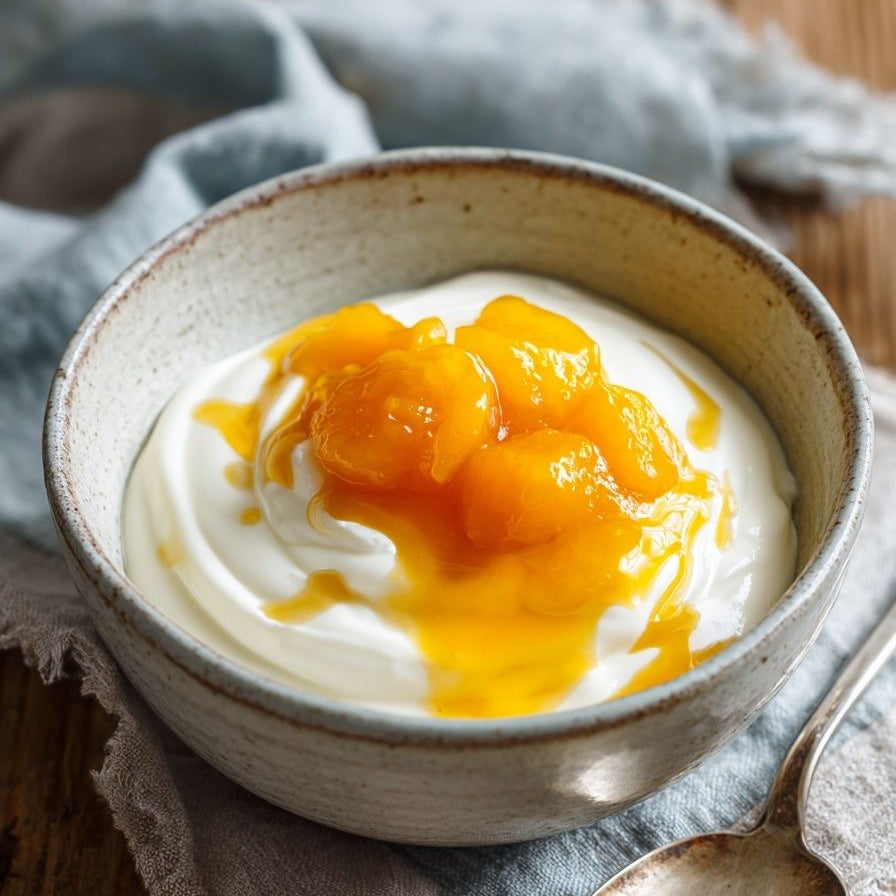 Greek Yogurt with Peach Jam