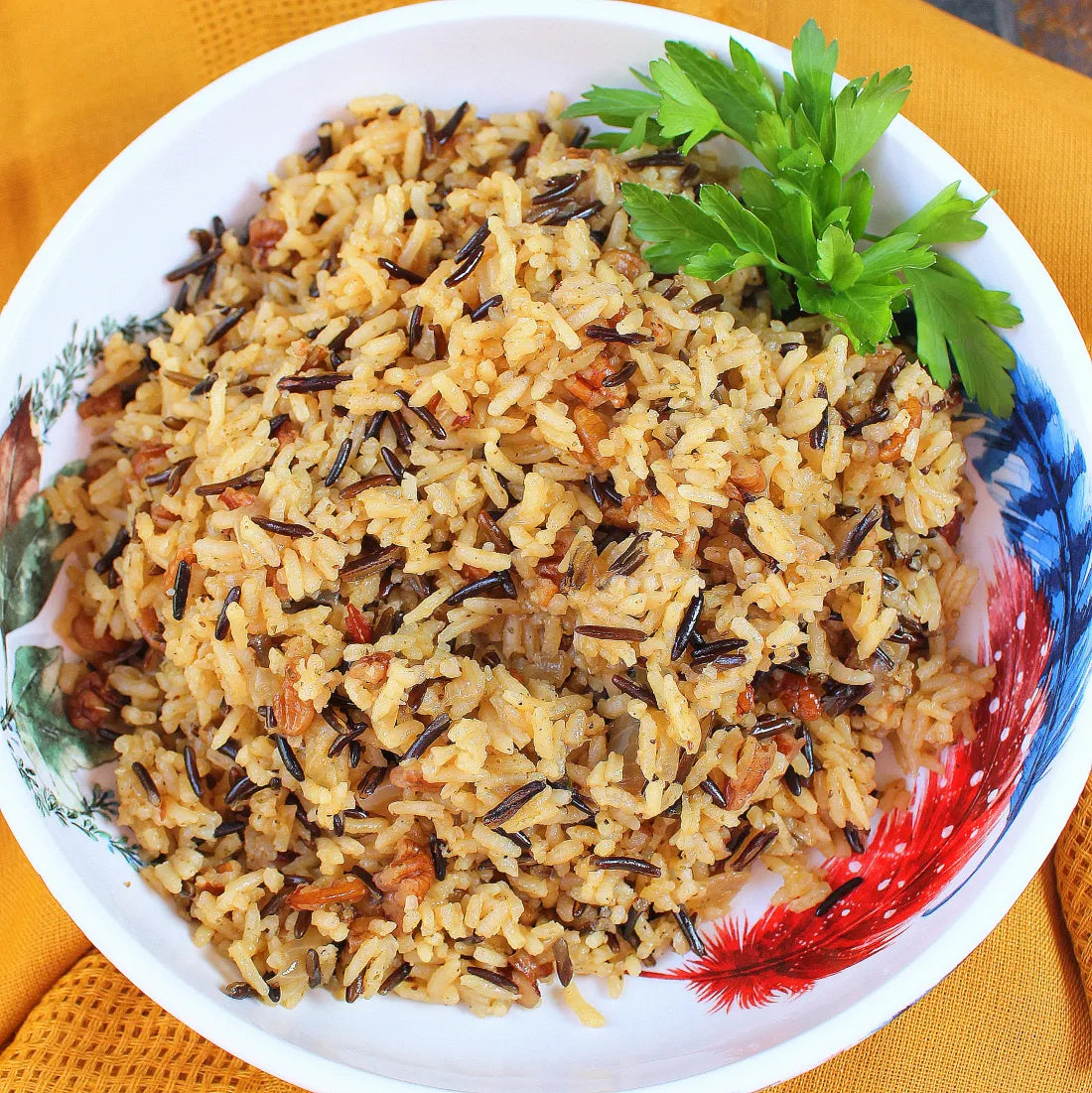 Wild Rice with Cranberries & Toasted Pine Nuts